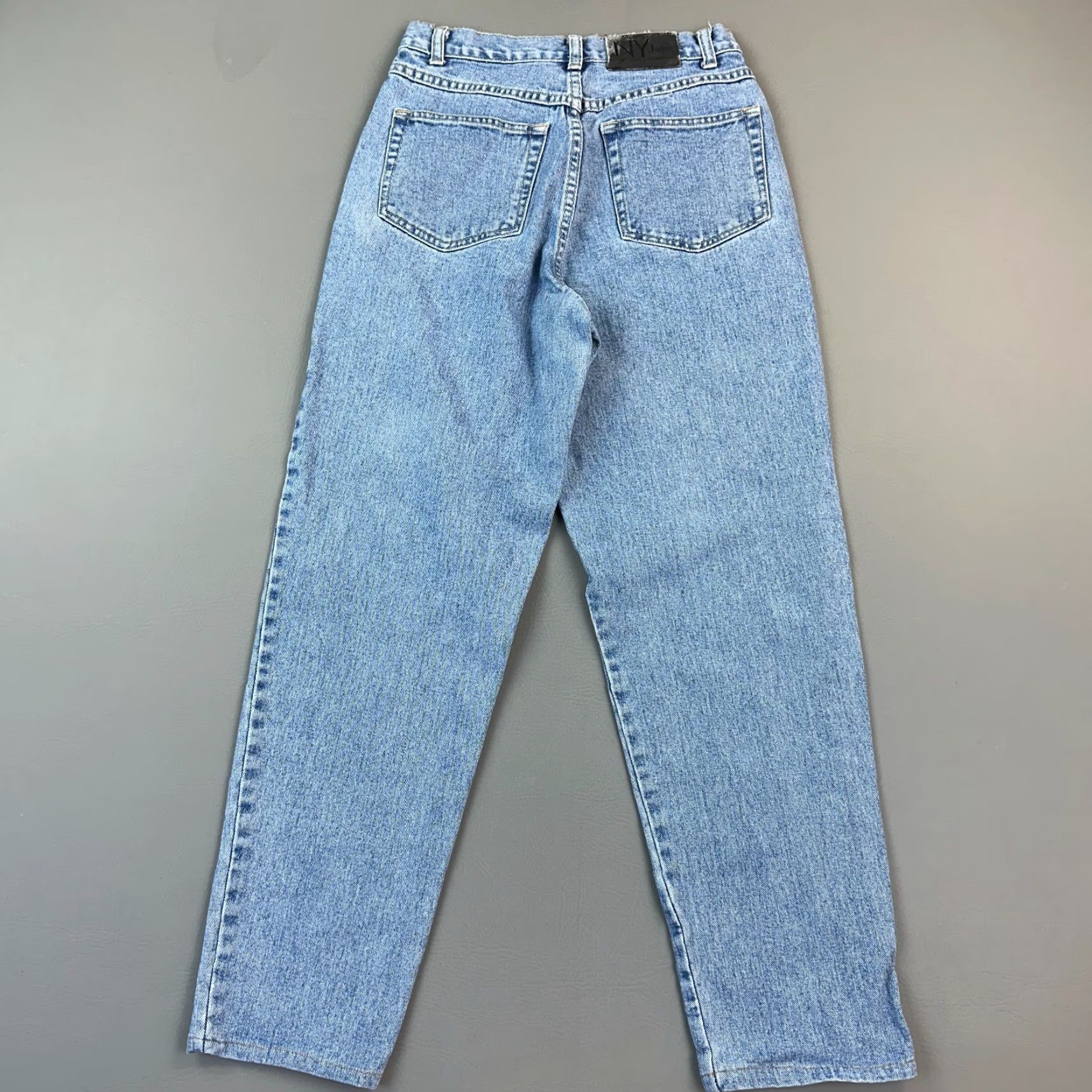 Vintage Vintage New York & Company Jeans Women's 6 Easy Tall Light Wash High Rise Y2K Jeans Mens? Size 28" / US 6 / IT 42 - 7 Thumbnail