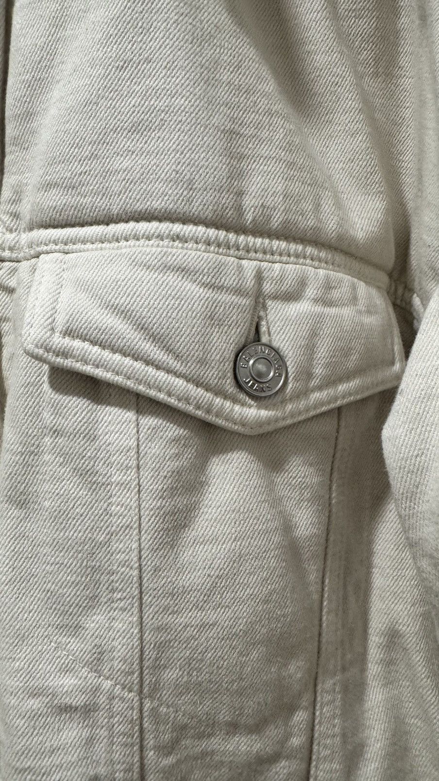 Balenciaga Balenciaga “Dirty Cream” Padded Denim Jacket Size US S / EU 44-46 / 1 - 4 Thumbnail