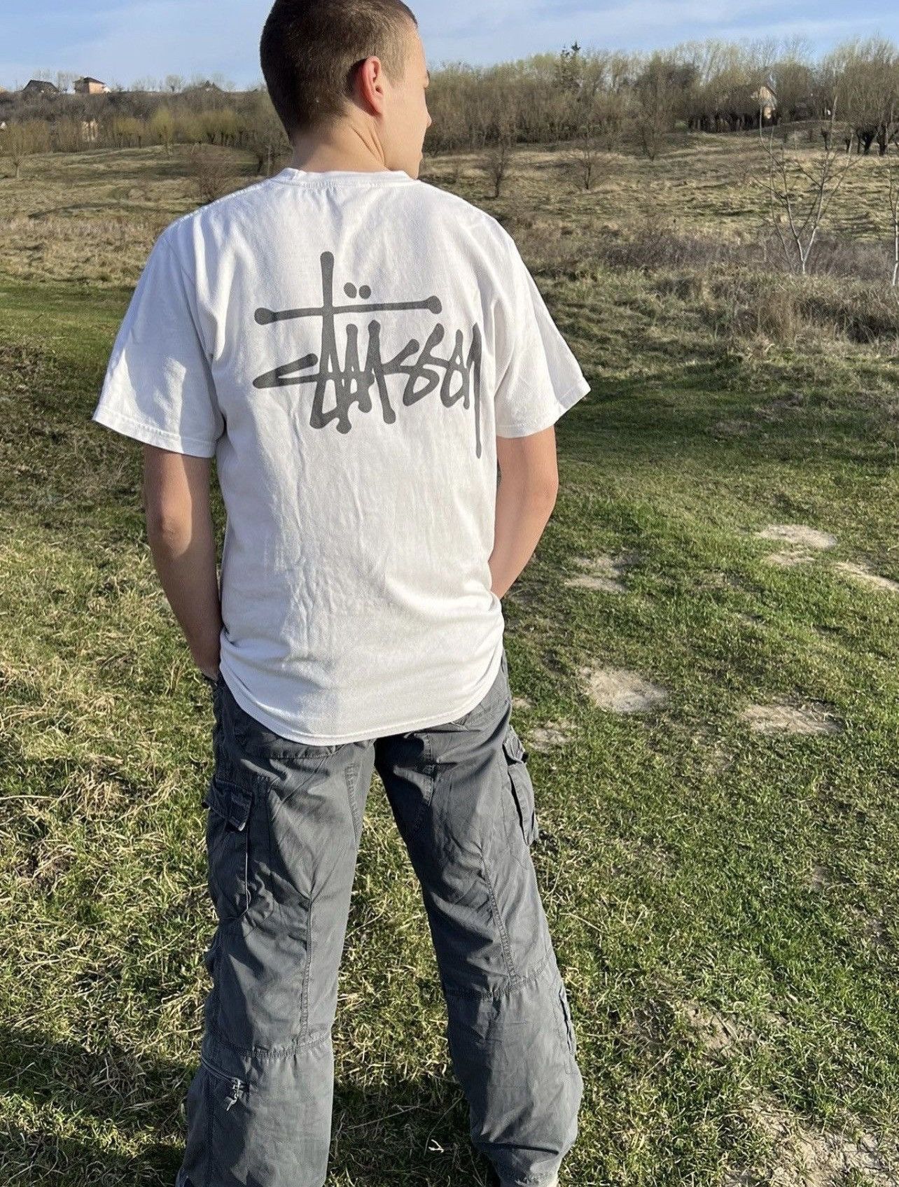 Stussy Vintage Stussy White Y2k Tee Size US M / EU 48-50 / 2 - 1 Thumbnail