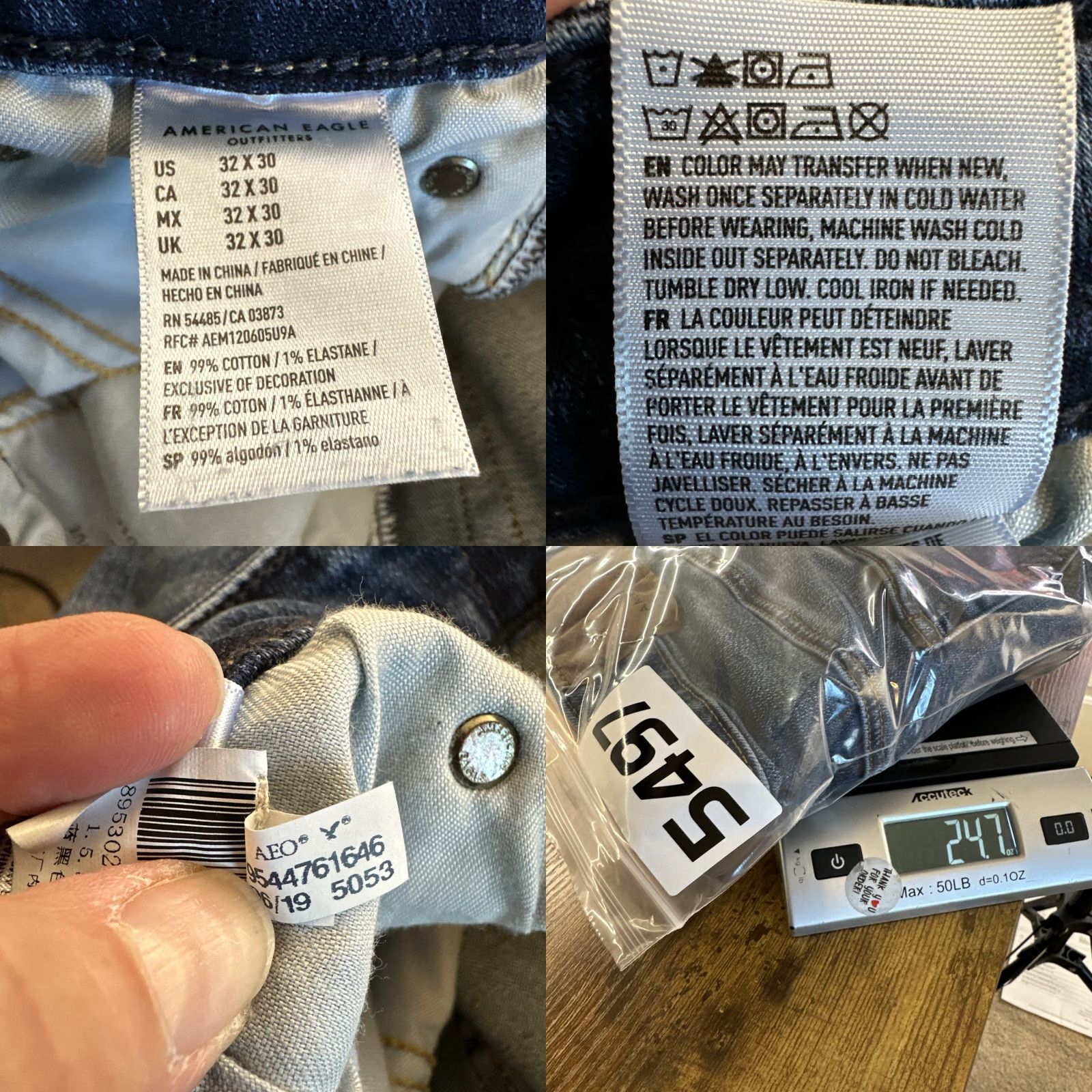 American Eagle Outfitters American Eagle Jeans Mens 32x30 Blue Original Boot Cut Cowboy Western Casual Shirt? Size US 32 / EU 48 - 8 Thumbnail