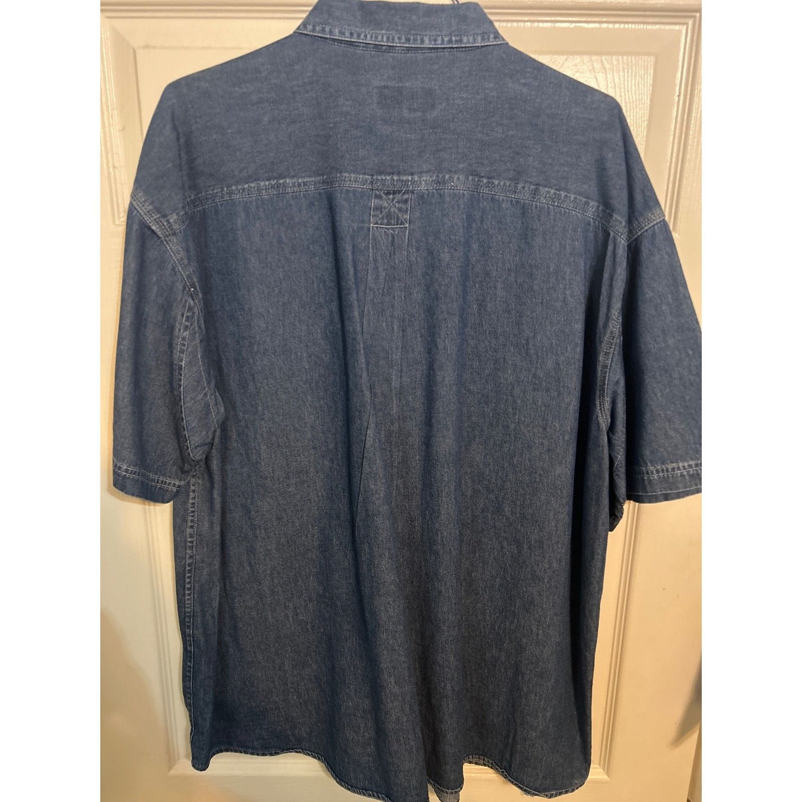 Wolverine Wolverine Denim Shirt Mens XXL Short Sleeve Button Up Size US XXL / EU 58 / 5 - 3 Thumbnail