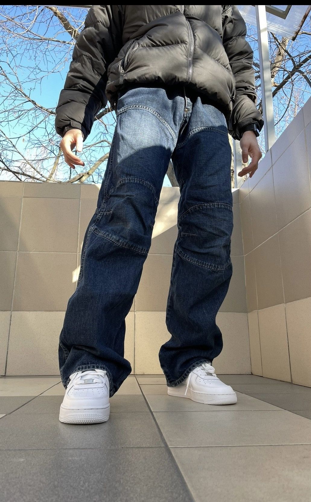 G-Star Y2K G-Star Double Knee Elwood Baggy Fit Denim Jeans Size US 30 / EU 46 - 2 Thumbnail