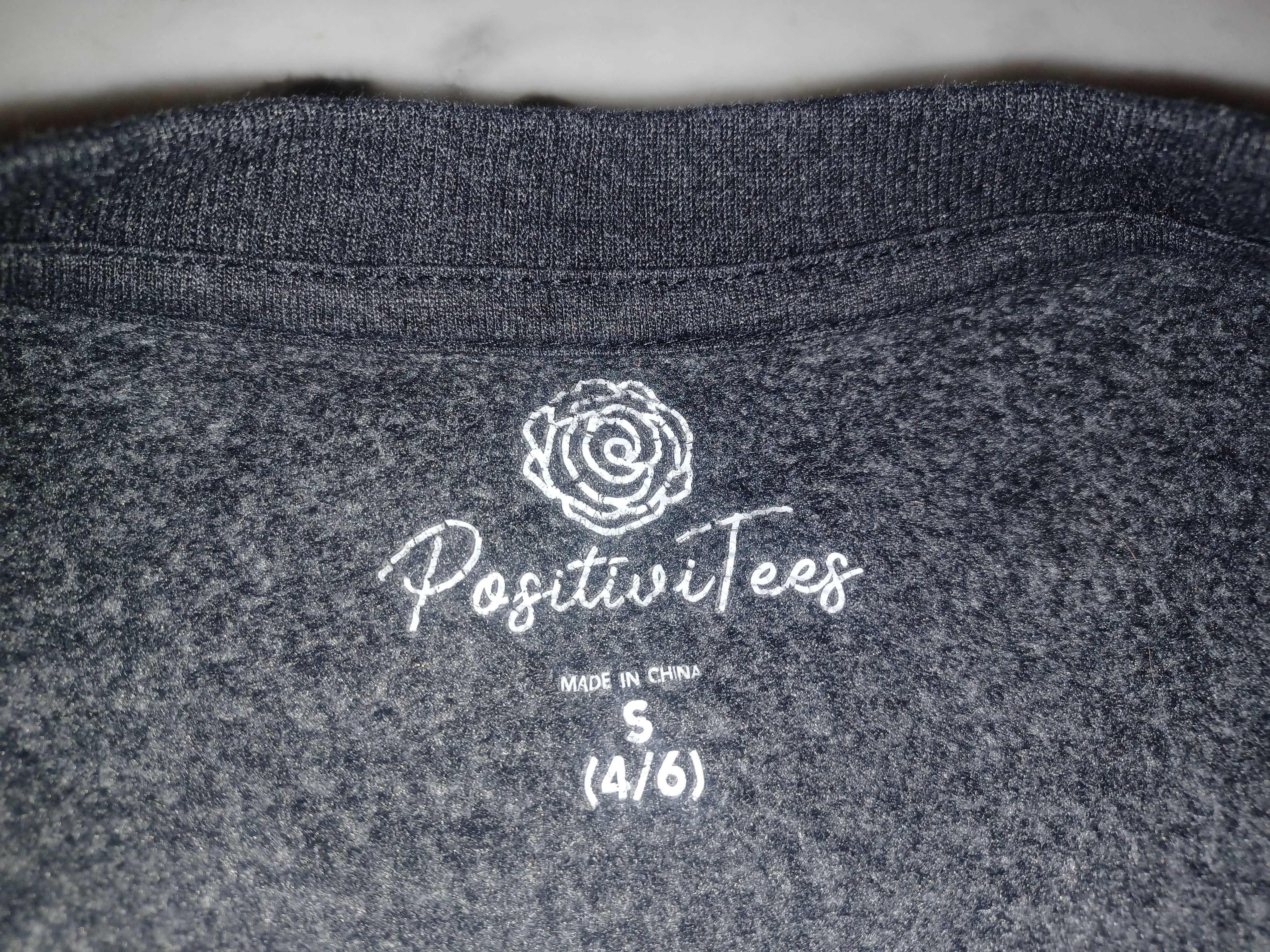 Other PositiviTees Women's Light Weight Sweat Shirt S (4-6) Gray Size S / US 4 / IT 40 - 2 Thumbnail