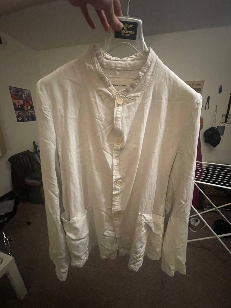 SYNGMAN CUCALA SYNGMAN CUCALA White Designer Shirt Size US L / EU 52-54 / 3 - 3 Thumbnail