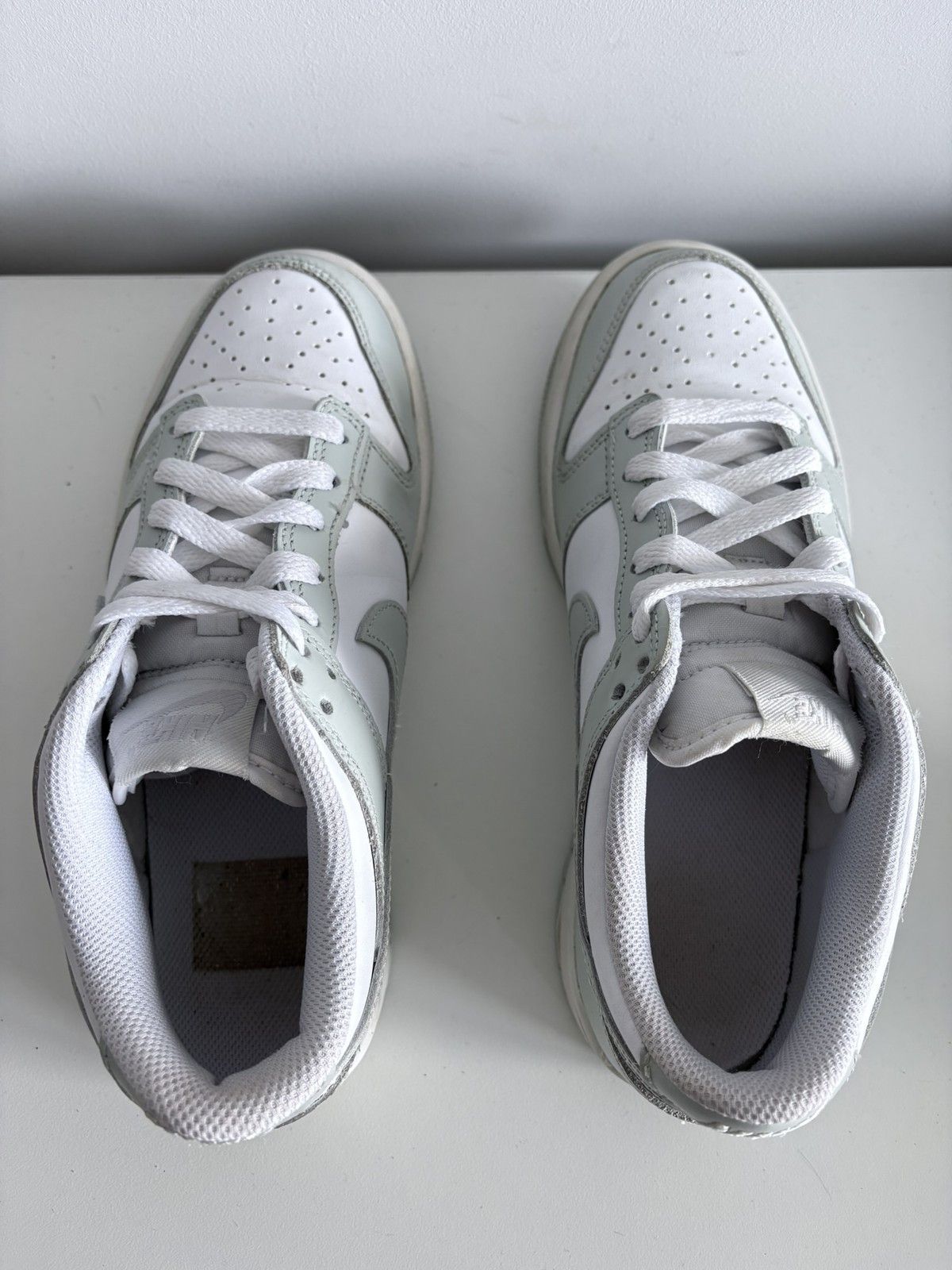 Nike Nike Dunk Low white mint leather sneakers size 38 women's Size US 8 / IT 38 - 6 Thumbnail