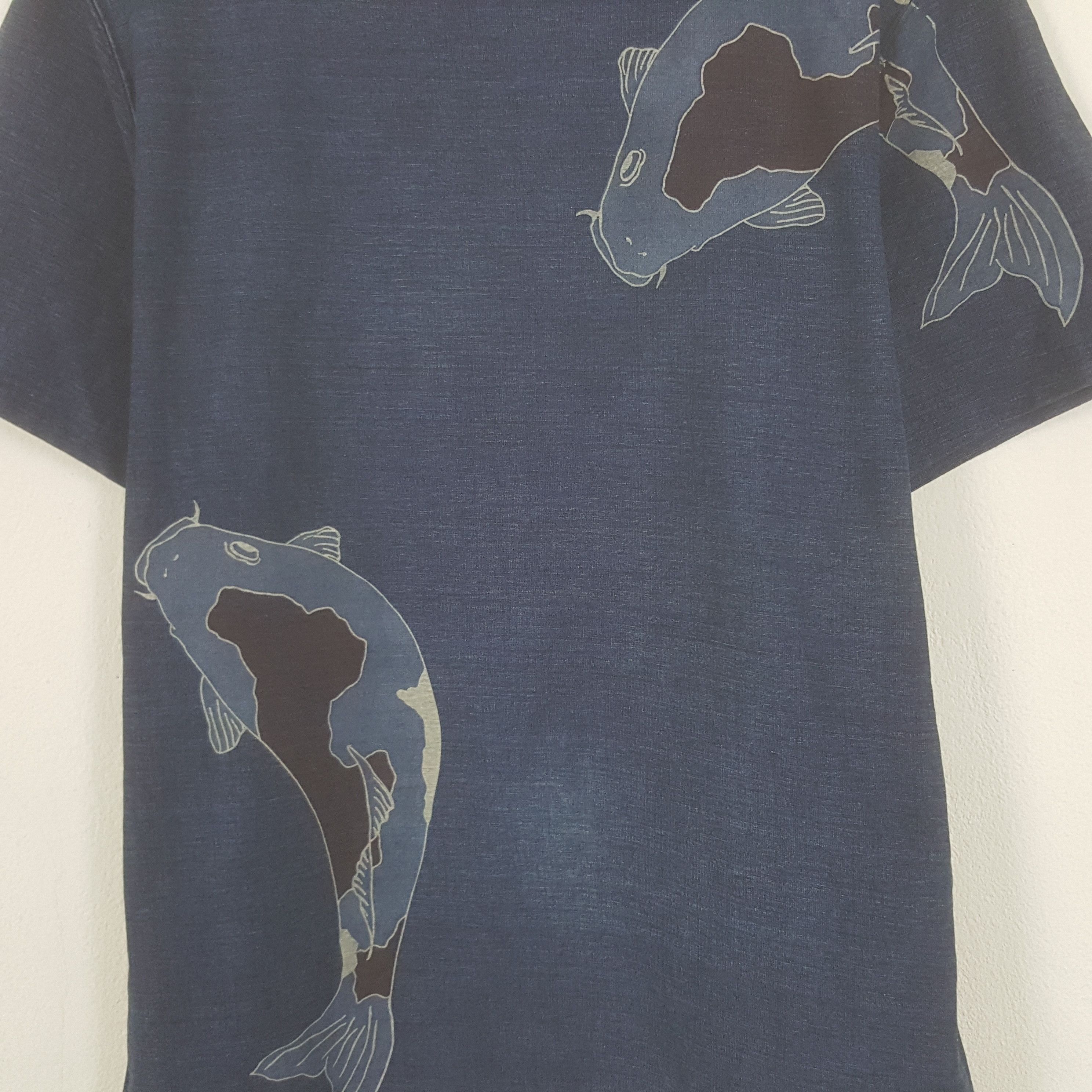 Vintage Vintage Japanese Fish Art Tshirt Size US M / EU 48-50 / 2 - 2 Thumbnail