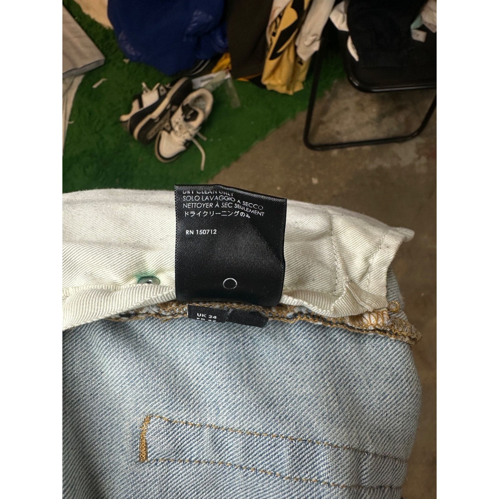 Amiri Amiri Jeans Light Wash South Beach Splatter Used 34 Size US 34 / EU 50 - 4 Thumbnail