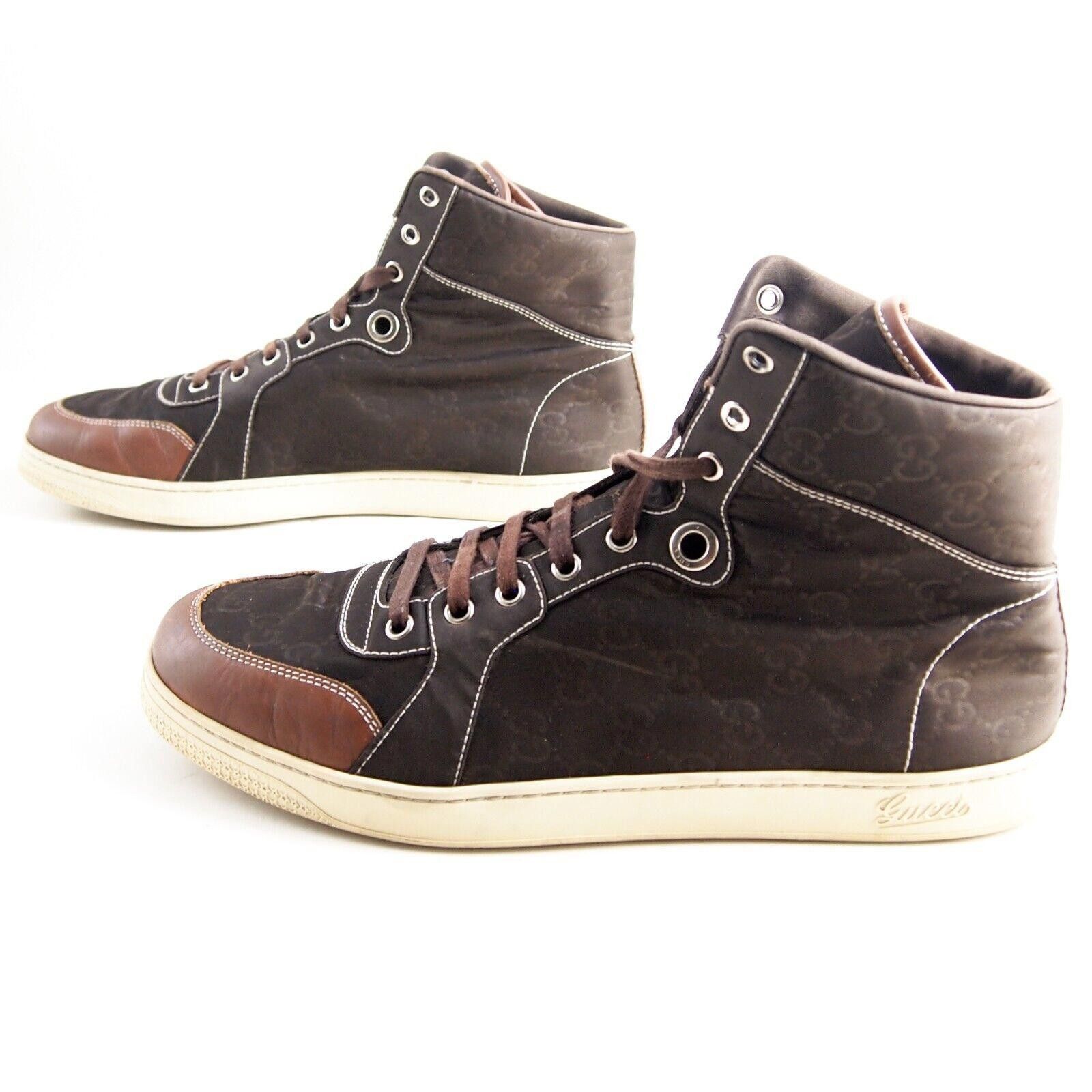 Gucci Gucci Sneakers Brown GG Supreme Nylon Leather US 11 EU 44 Size US 11 / EU 44 - 3 Thumbnail