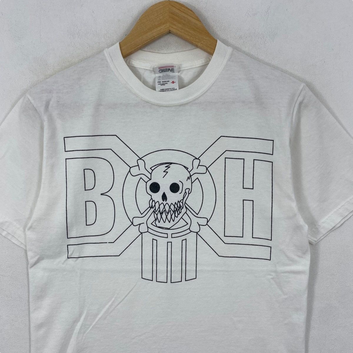 Bounty Hunter Vintage 00's BOUNTY HUNTER Cross Bone Logo Tee Shirt Size US S / EU 44-46 / 1 - 2 Thumbnail