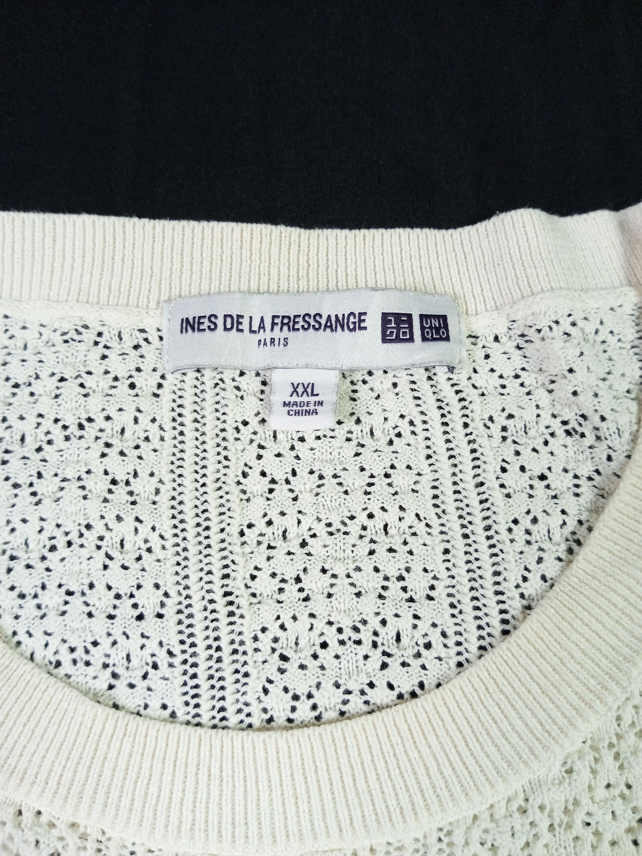 Designer × Japanese Brand × Uniqlo Uniqlo X Ines De La Fressange Mesh T Shirt Size US XXL / EU 58 / 5 - 8 Thumbnail
