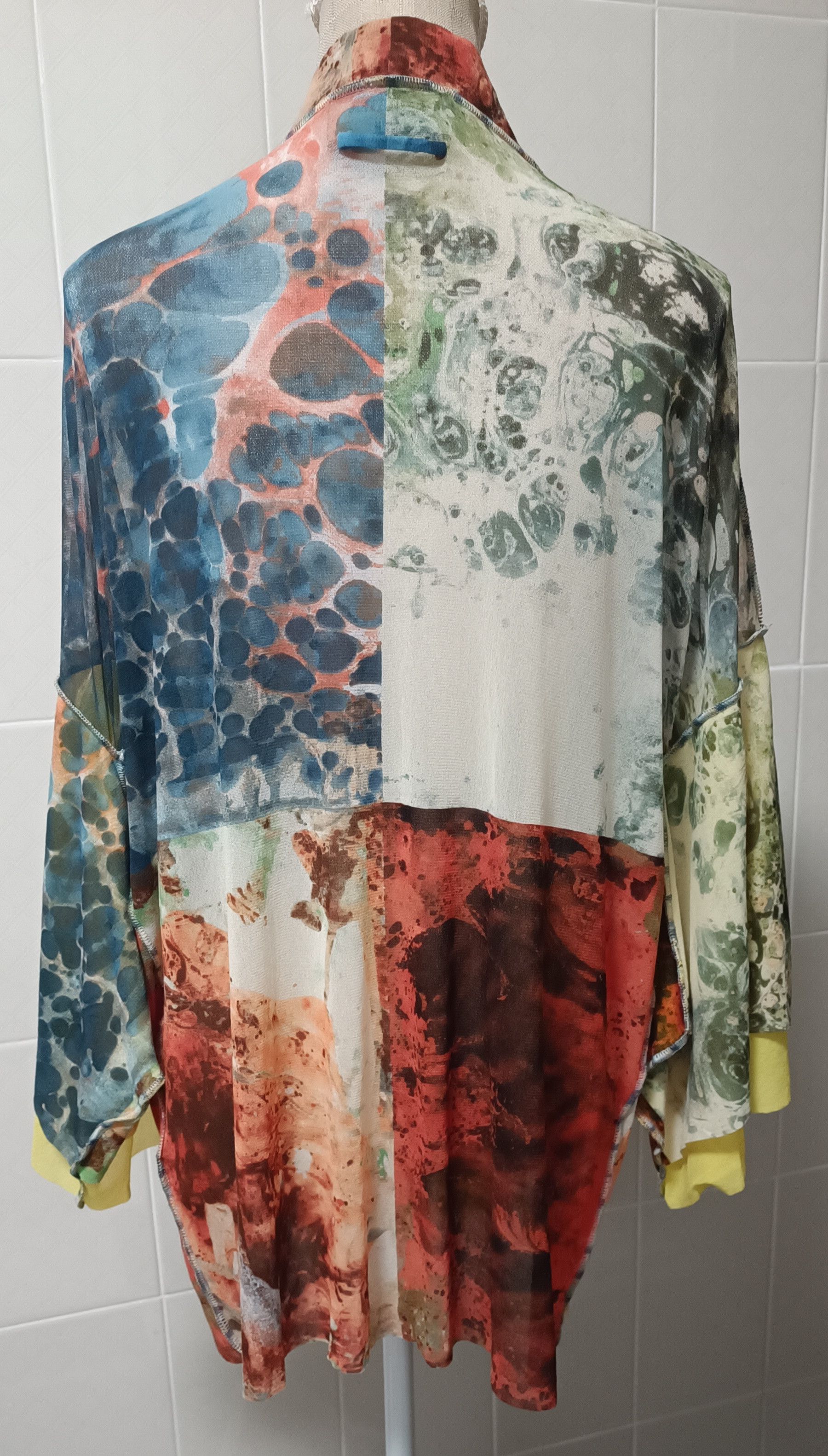 Jean Paul Gaultier SS2000- Bacteria print kimono Size L / US 10 / IT 46 - 11 Thumbnail