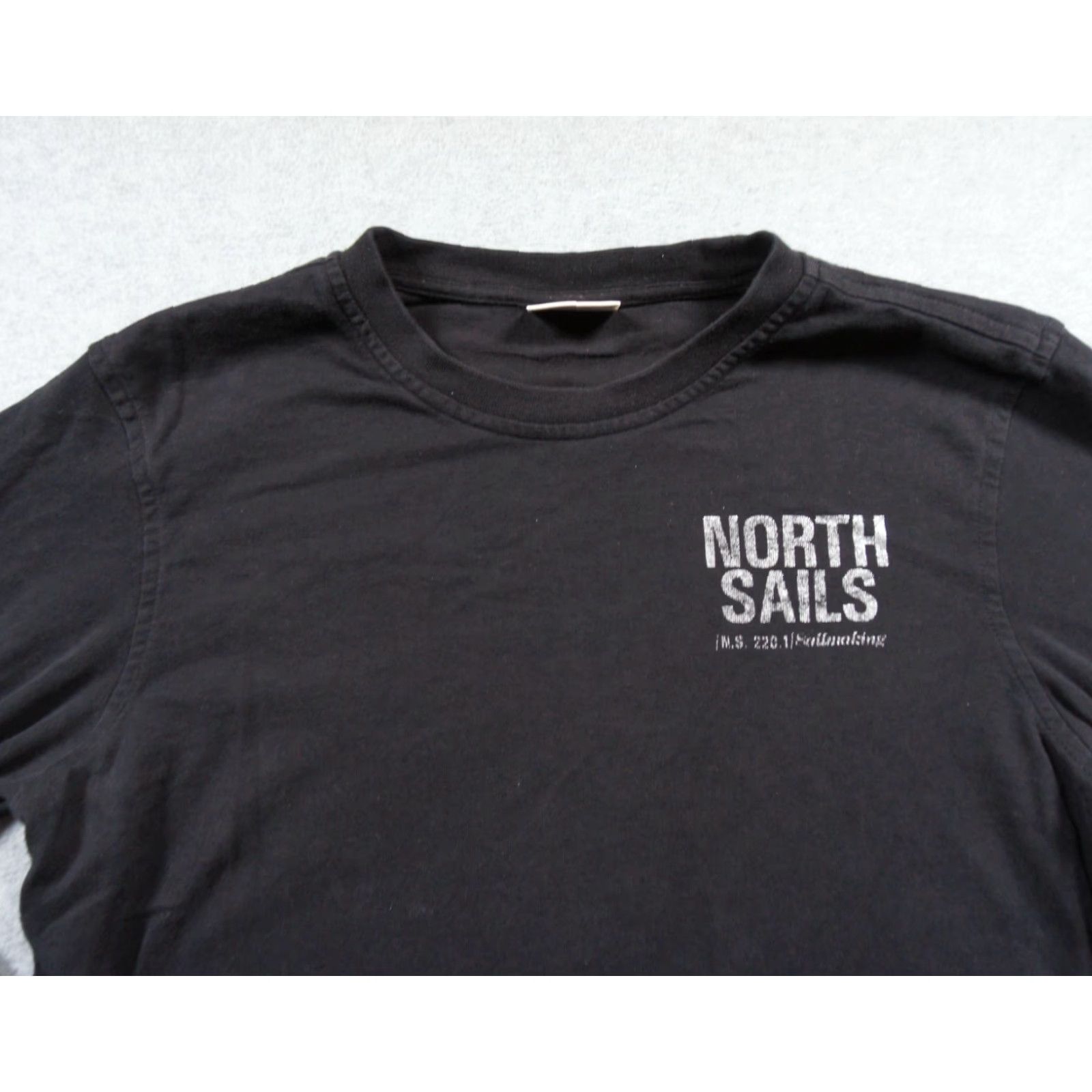 Vintage North Sails Shirt Womens Large Black Long Sleeve Crewneck Tee Ladies Graphic Tee Size L / US 10 / IT 46 - 2 Thumbnail
