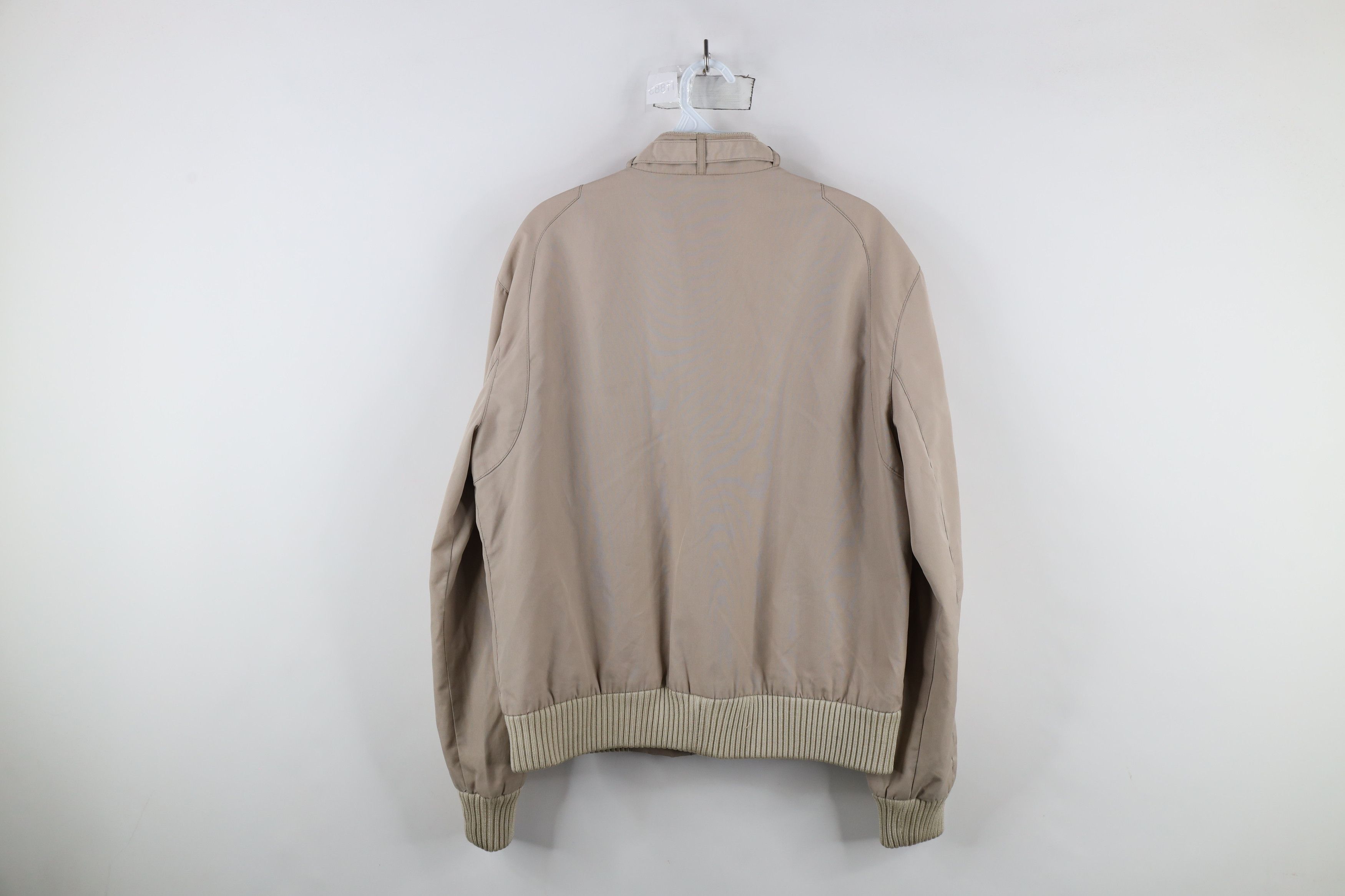 Vintage Vintage 80s 90s Streetwear Racer Bomber Jacket Beige Tan Size US M / EU 48-50 / 2 - 15 Thumbnail