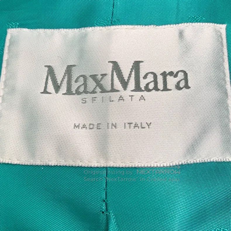 Max Mara Max Mara Teal Teddy Alpaca Wool Collar Double Breasted Lon Size S / US 4 / IT 40 - 5 Thumbnail