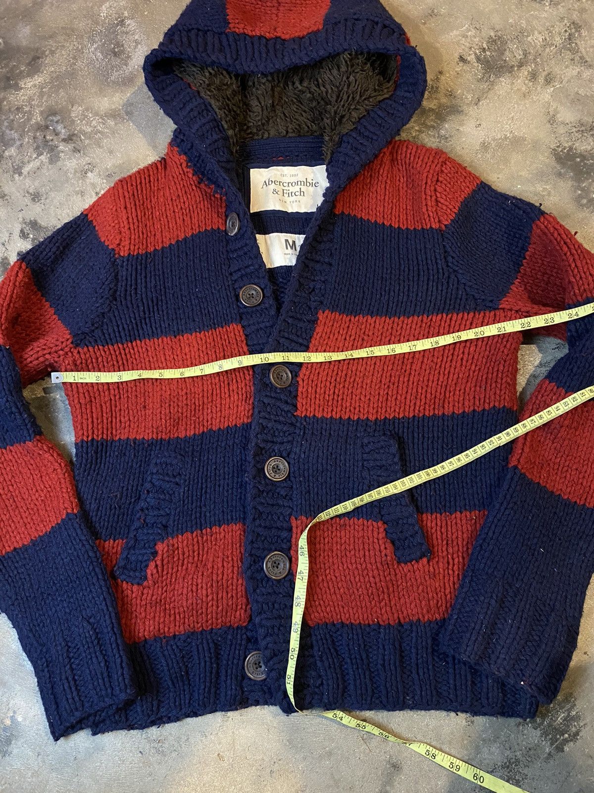Beauty Beast × If Six Was Nine × Japanese Brand knitwear stripe red blue kurt style abercrom Size US L / EU 52-54 / 3 - 4 Thumbnail