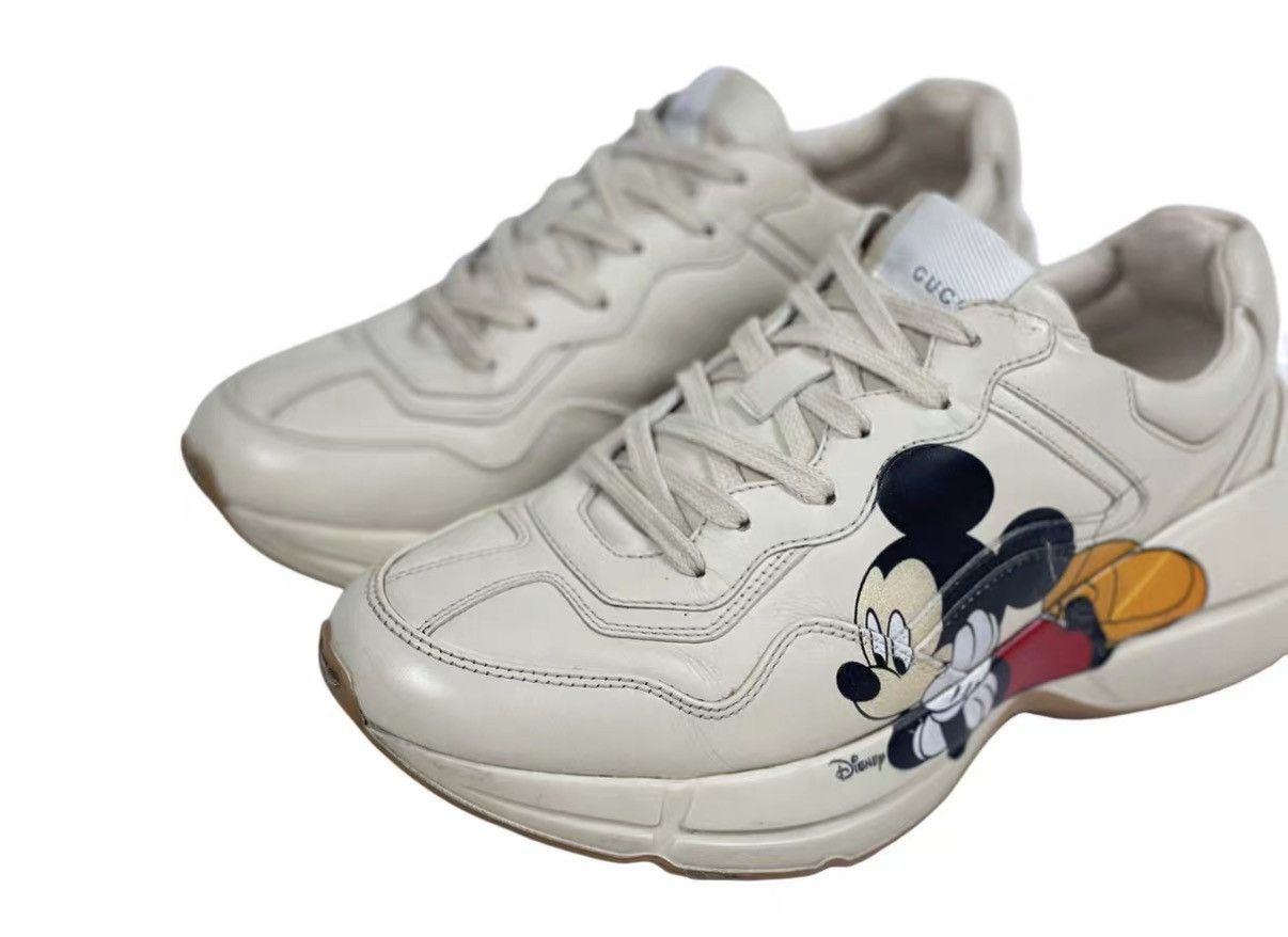 Gucci Gucci x Disney Rhyton Mickey Mouse Vintage Dad Sneakers J31 Size US 5.5 / EU 38 - 2 Thumbnail