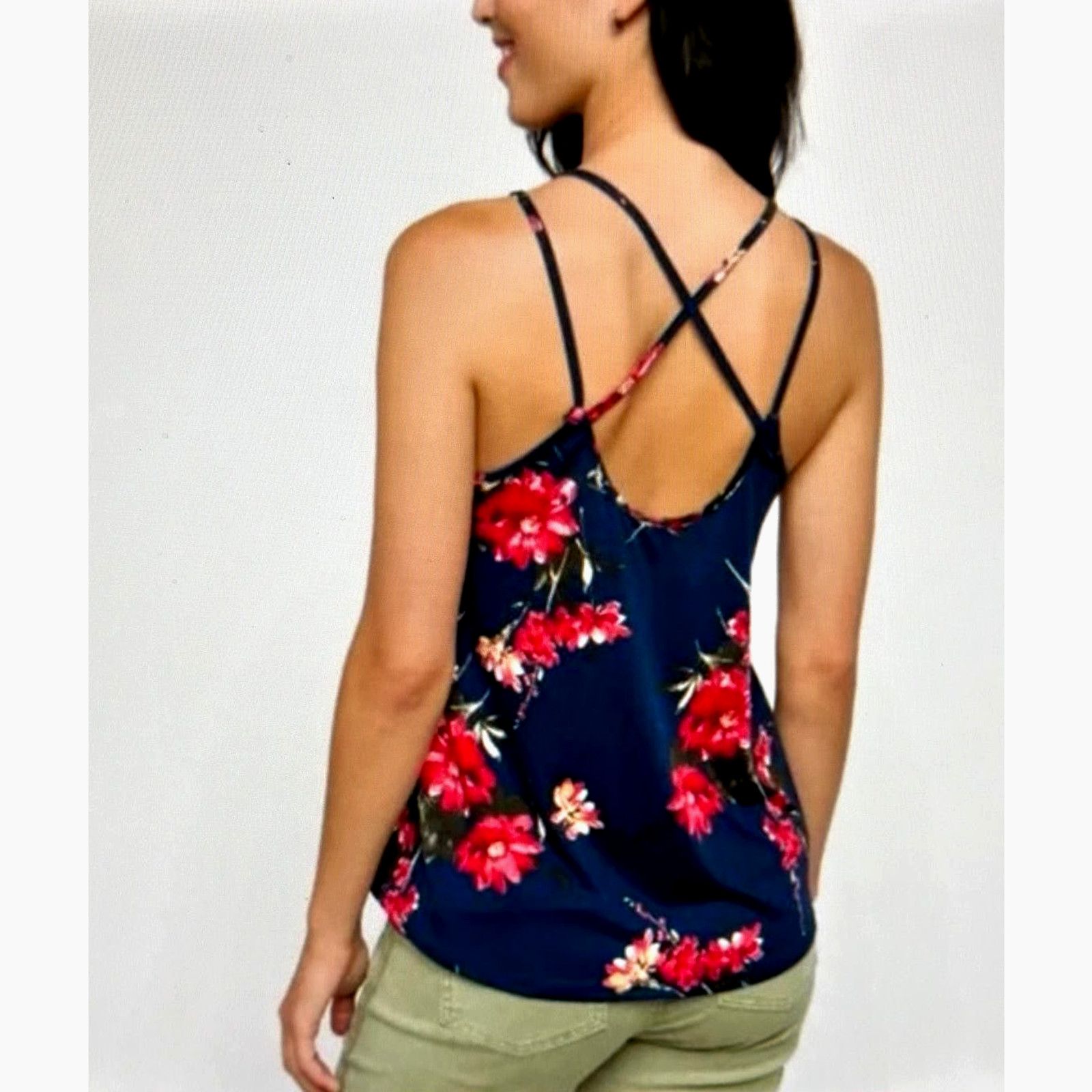 Other Papermoon Basima Back Detail Knit Top Blue Floral L Size L / US 10 / IT 46 - 10 Thumbnail