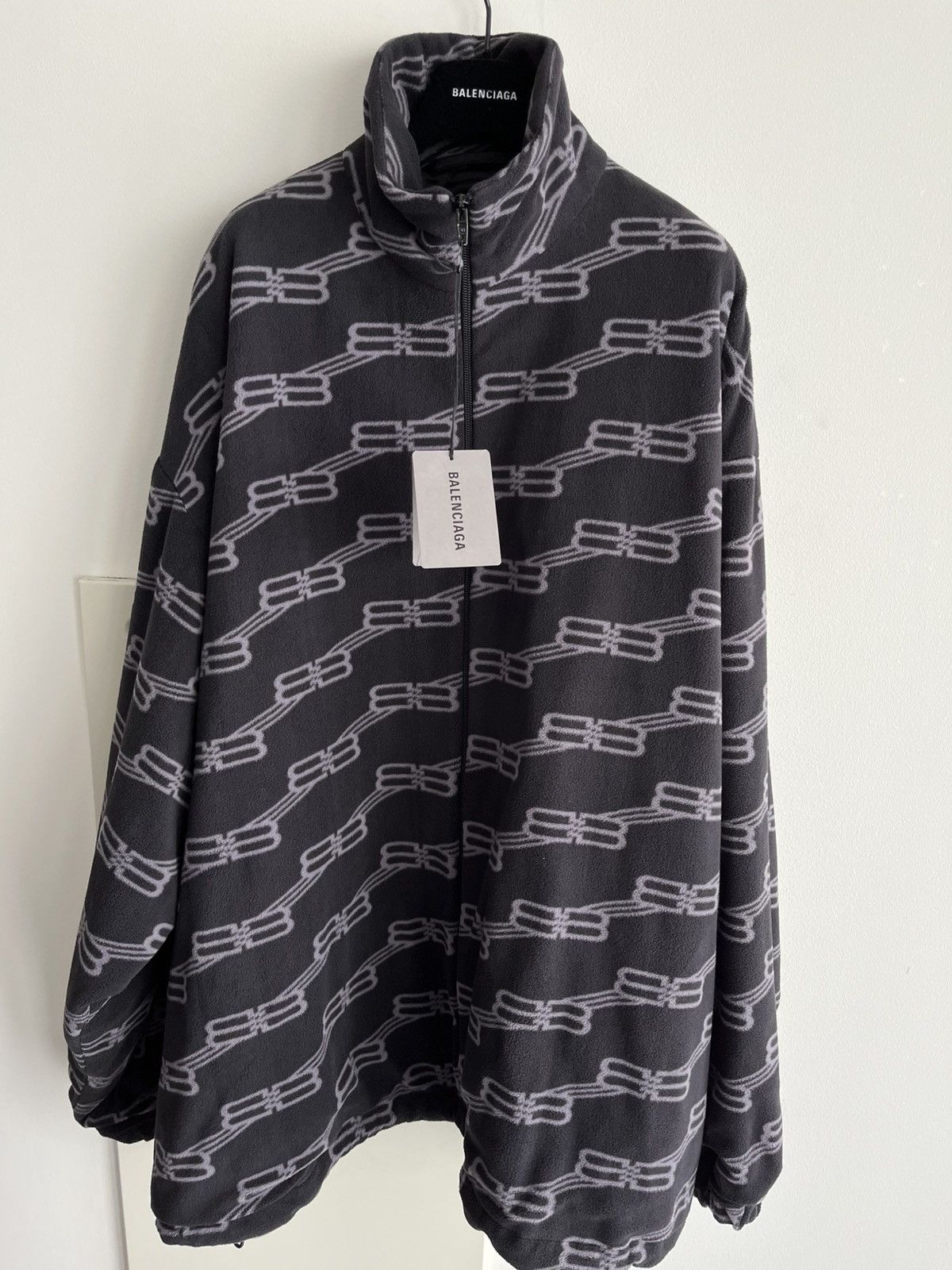 Balenciaga BrandNew Balenciaga BB Monogram Fleece Bomber Coat Oversized Size US XXL / EU 58 / 5 - 2 Thumbnail