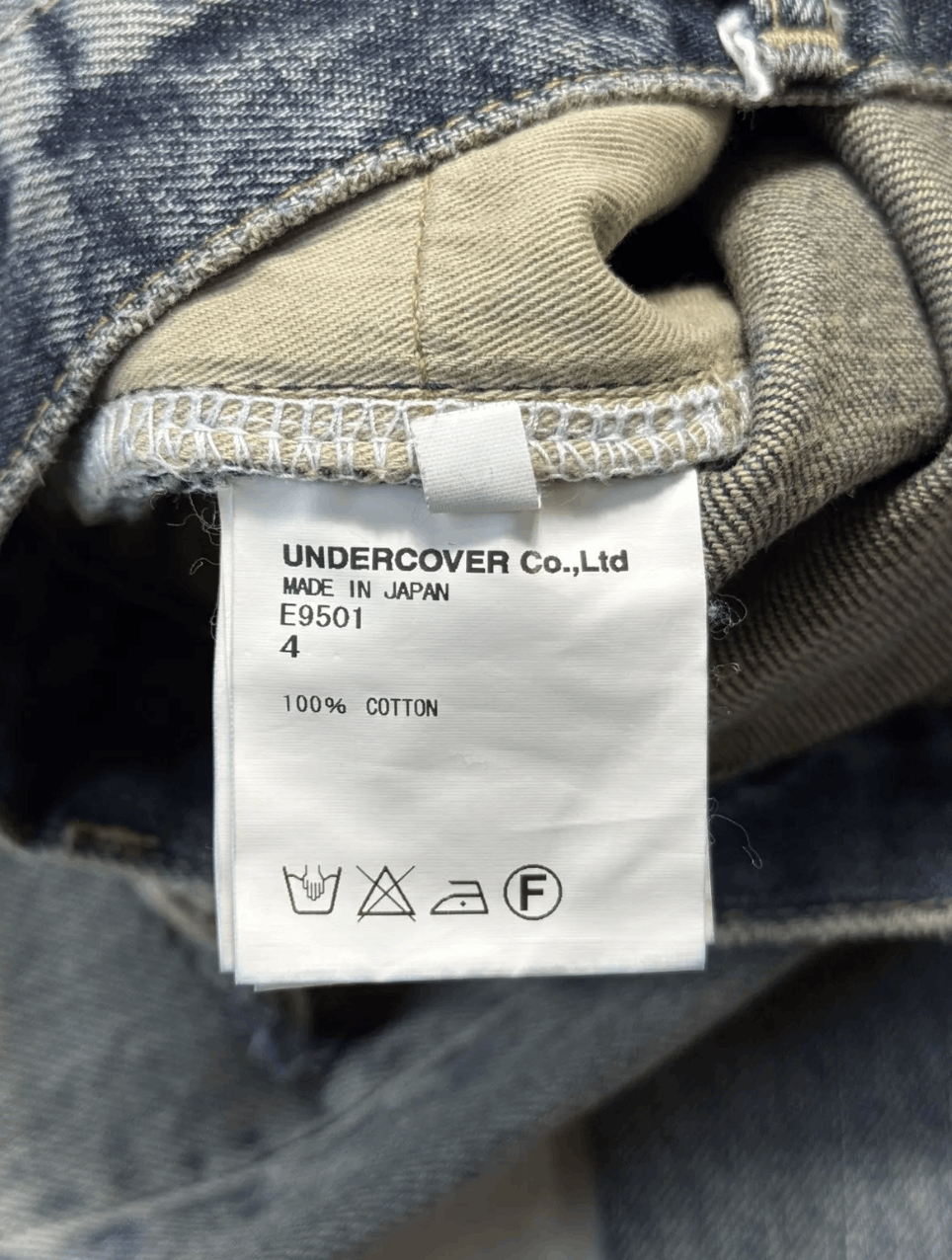 Jun Takahashi Undercover Blue Denim JEANS Size US 34 / EU 50 - 6 Thumbnail