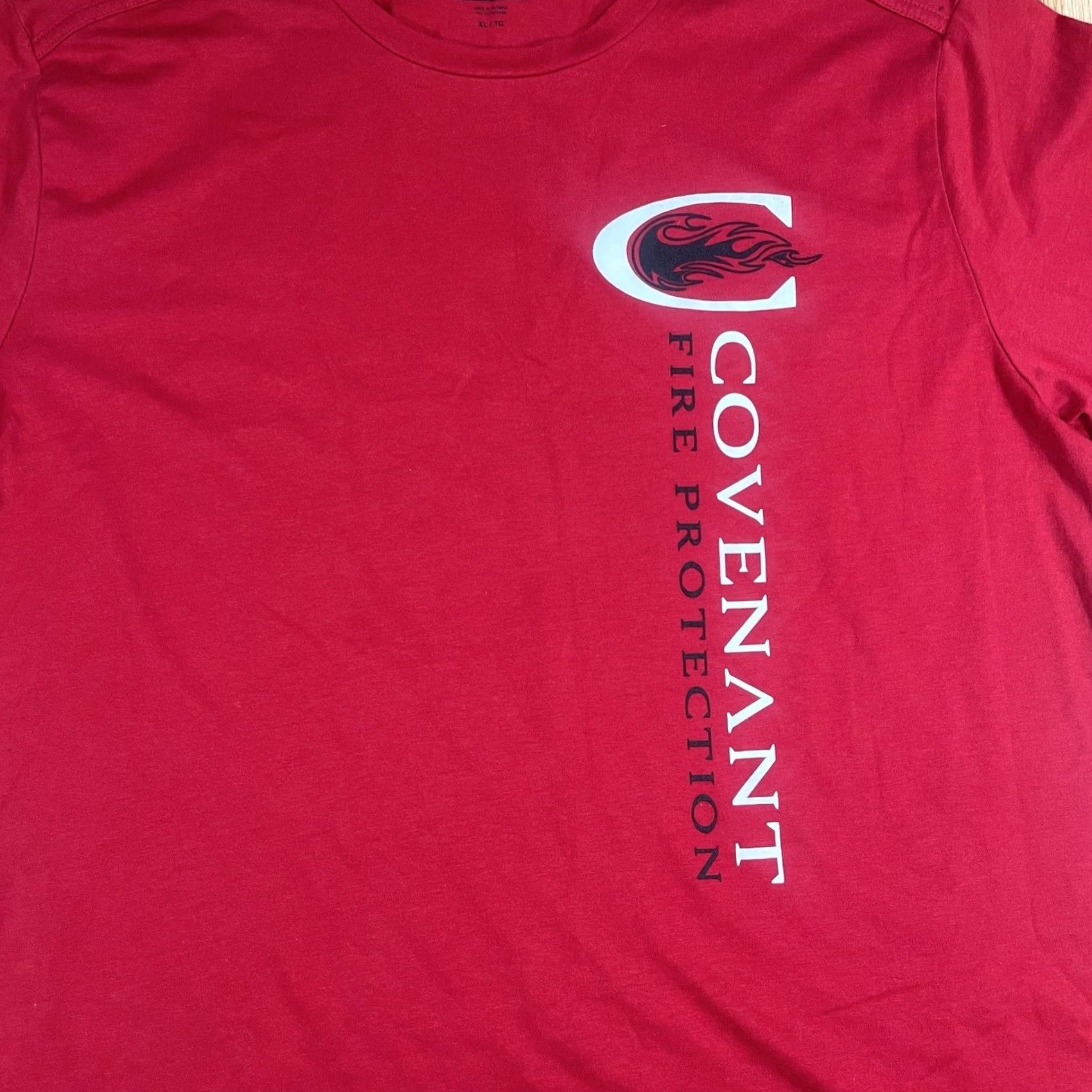 New Era New Era CrewNeck T-Shirt Mens XL Red Covenant Fire Protection Print Shirt XL Mens Red Covenant Fire Protection Print Size US XL / EU 56 / 4 - 2 Thumbnail