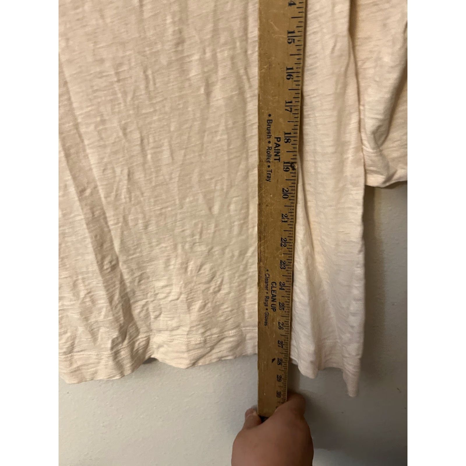 H&M H&M Peach Tunic Top Shirt Women Large 3/4 Sleeve Round Neck Casual Workwear Travel Size L / US 10 / IT 46 - 4 Thumbnail