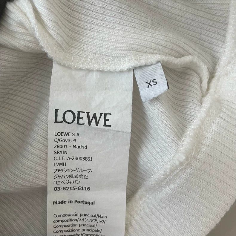 Loewe LOEWE White cotton short sport vest Size XS / US 0-2 / IT 36-38 - 6 Thumbnail