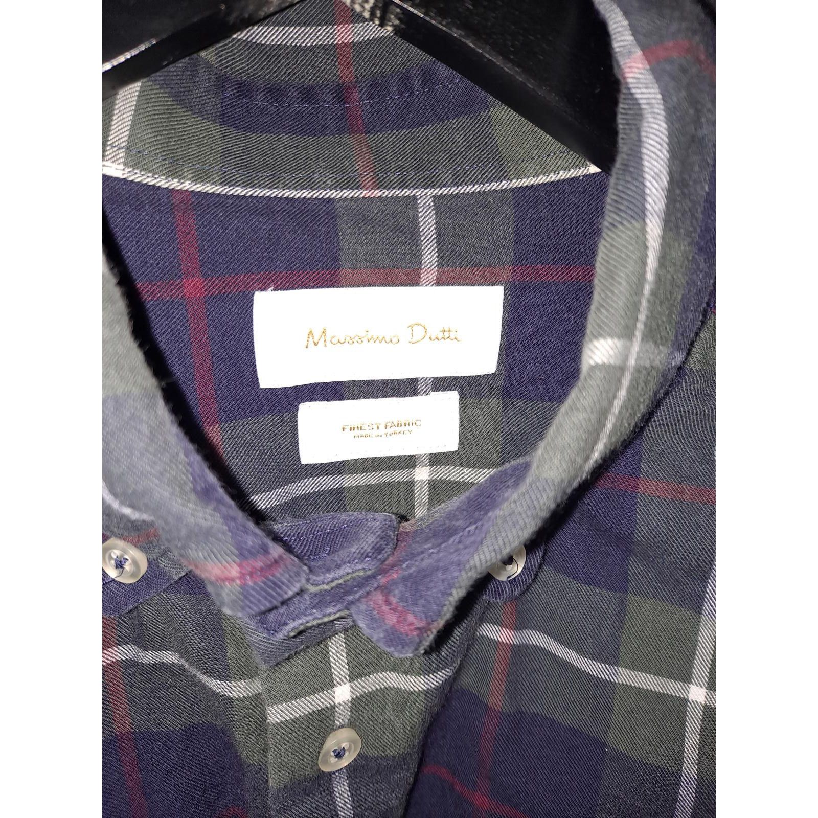 Massimo Dutti Massimo Dutti Green/Blue/White Plaid Button Down Size US M / EU 48-50 / 2 - 3 Thumbnail