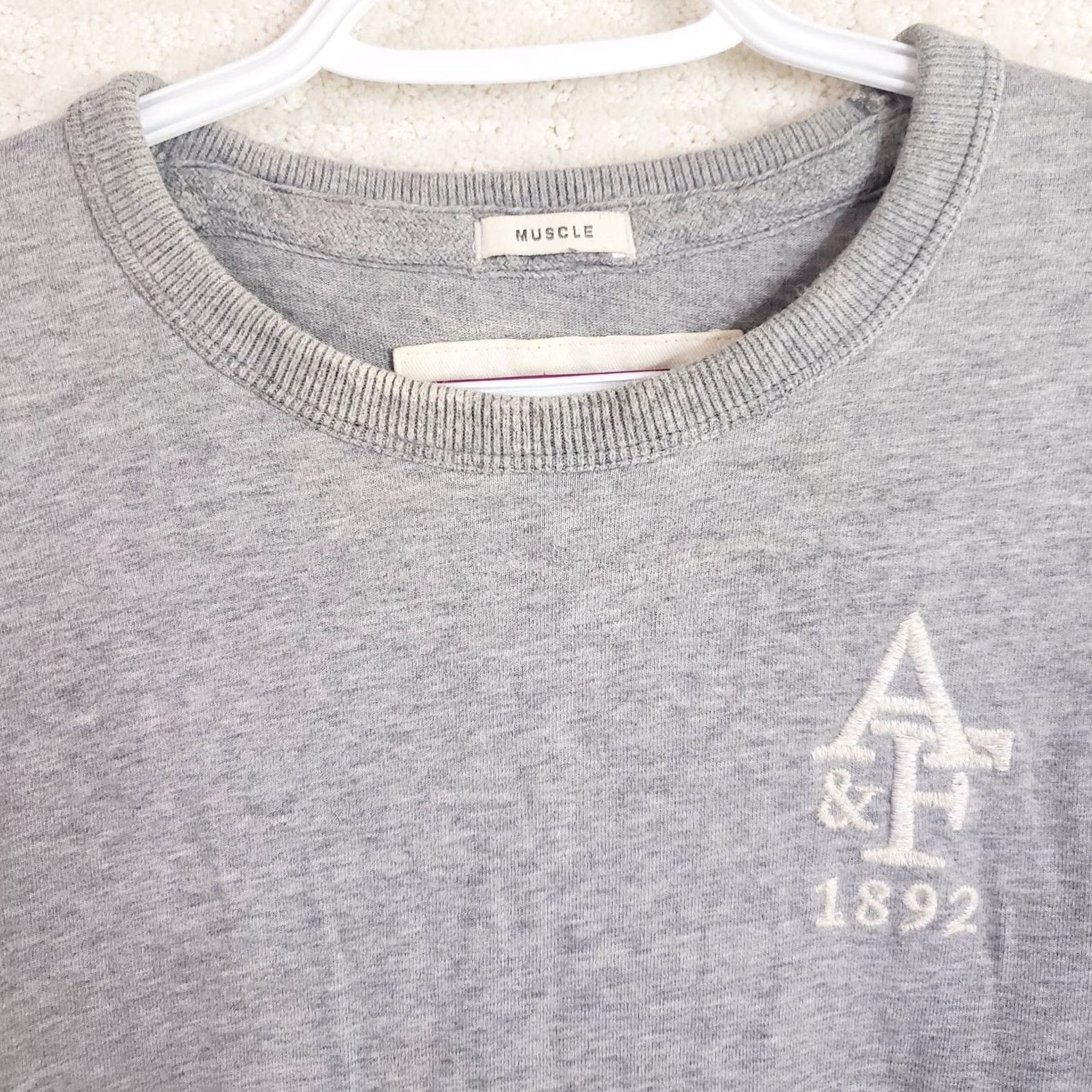 Abercrombie & Fitch Abercrombie & Fitch Shirt Mens XL Gray Muscle Long Sleeve Crewneck Size US XL / EU 56 / 4 - 4 Thumbnail