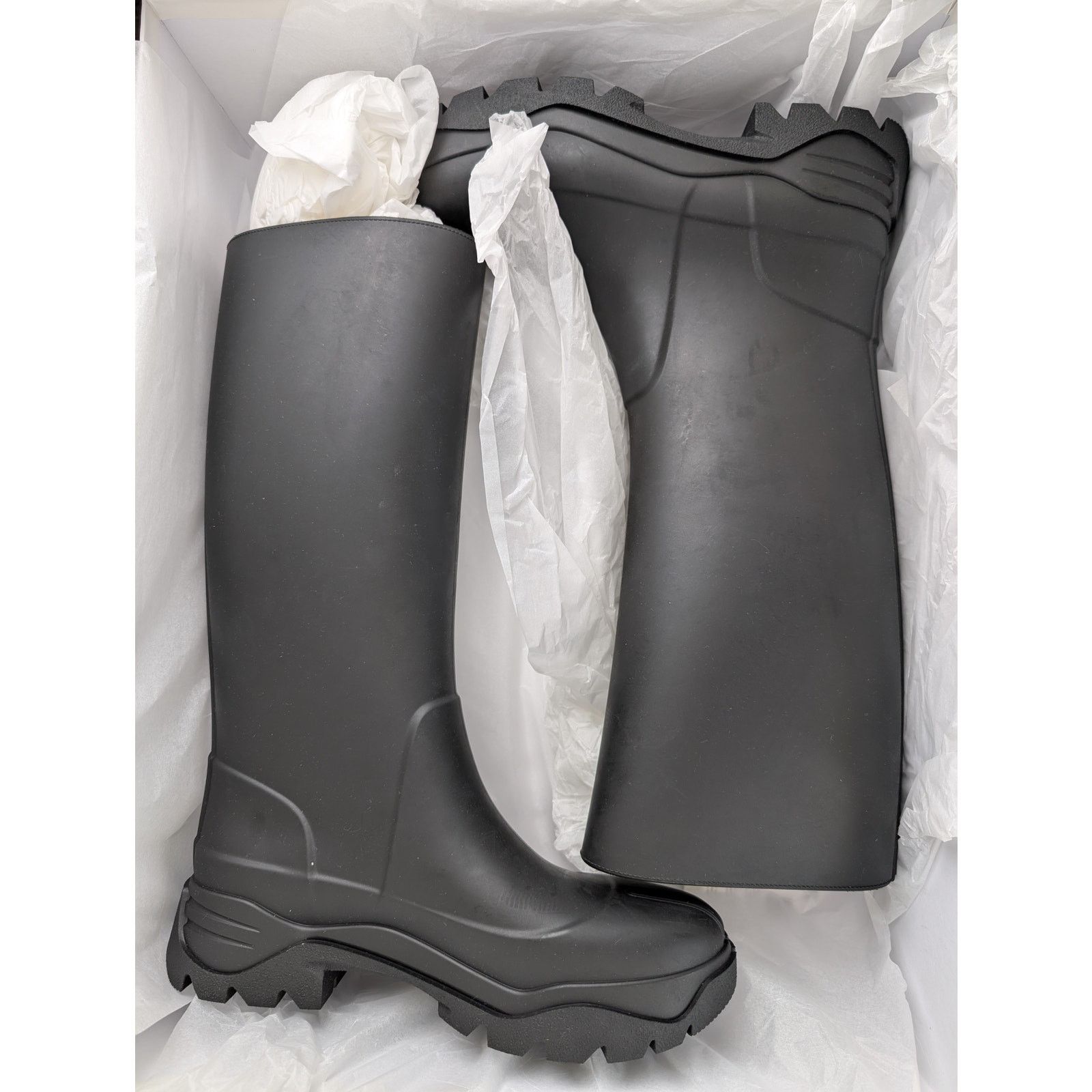 Maison Margiela o1rshd1 Tabi Long Boots in Black Size US 12 / EU 45 - 11 Thumbnail