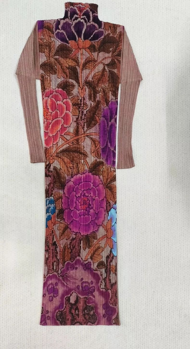 Issey Miyake Issey Miyake size:3 Vintage peony pleated dress Size XS / US 0-2 / IT 36-38 - 1 Thumbnail