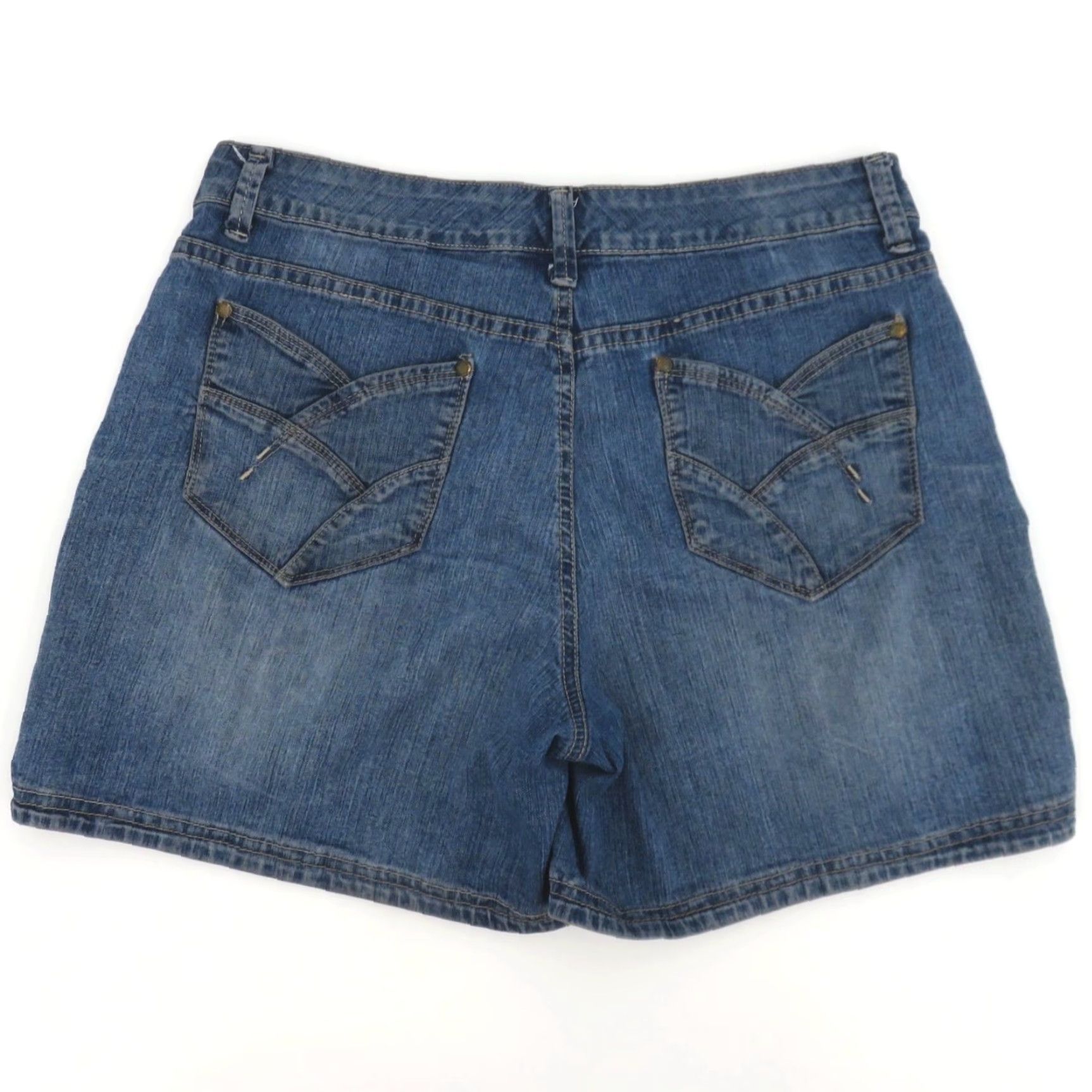 Gloria Vanderbilt VINTAGE Gloria Vanderbilt Womens 10 Perfect Fit Blue Denim Shorts Pockets Cotton Denim Shorts Casual Summer Spring Mom Size 32" / US 10 / IT 46 - 4 Thumbnail