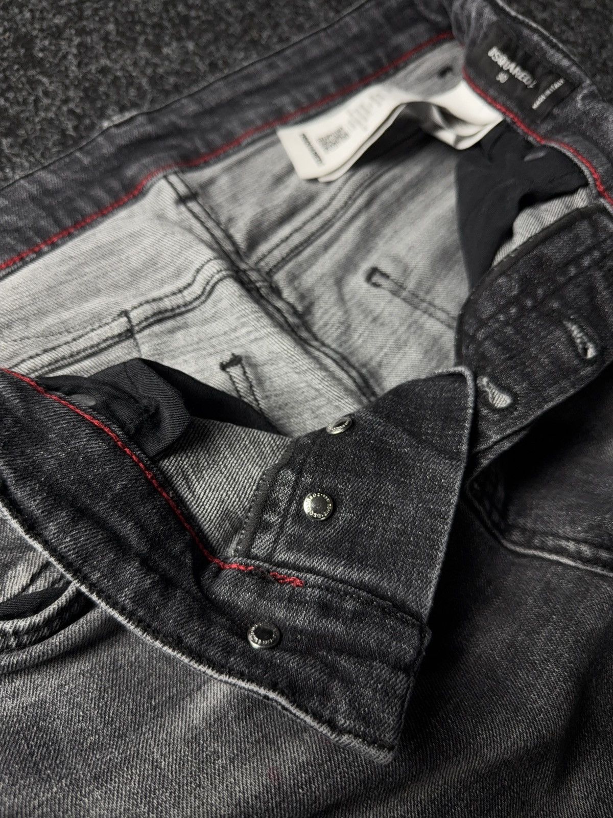 Dsquared2 Luxury Dsquared2 Distressed Gray Denim Jeans Made in Italy Size US 32 / EU 48 - 11 Thumbnail