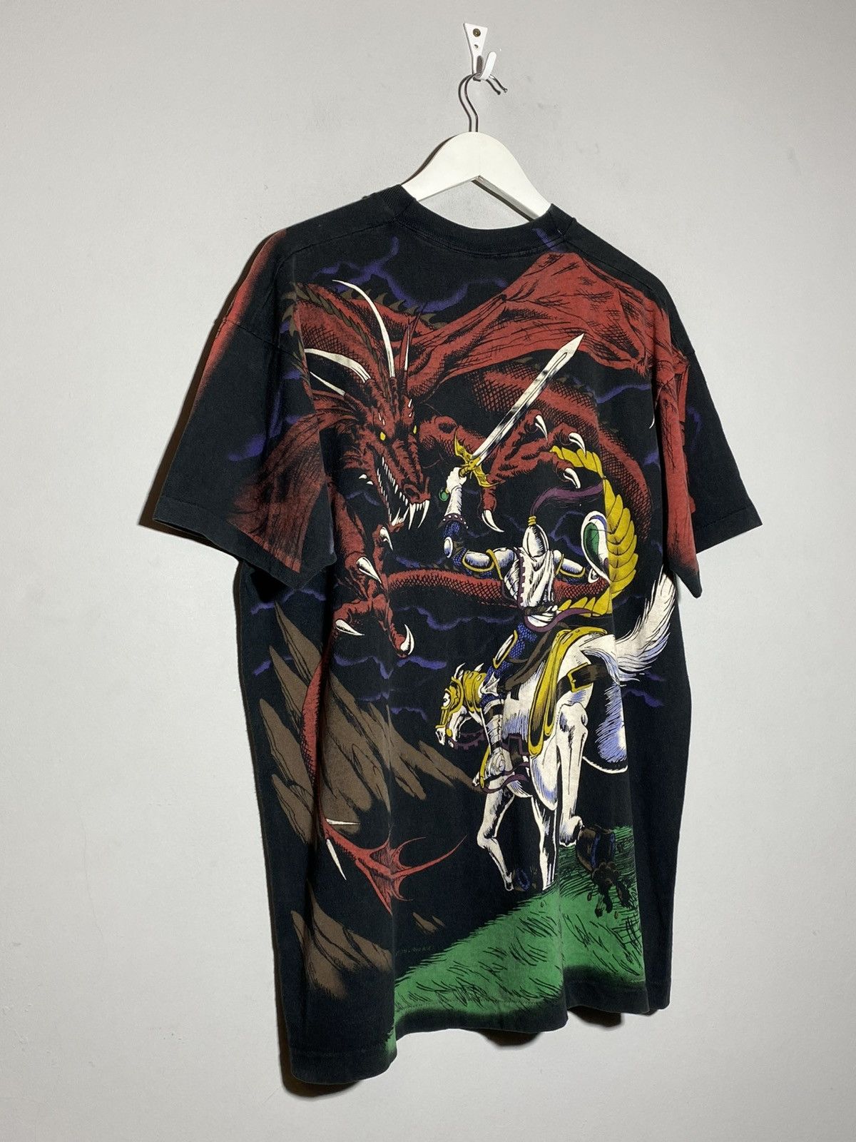 Liquid Blue Vintage 1993 Liquid Blue Dragon Knight All Over Print AOP Size US XL / EU 56 / 4 - 12 Thumbnail