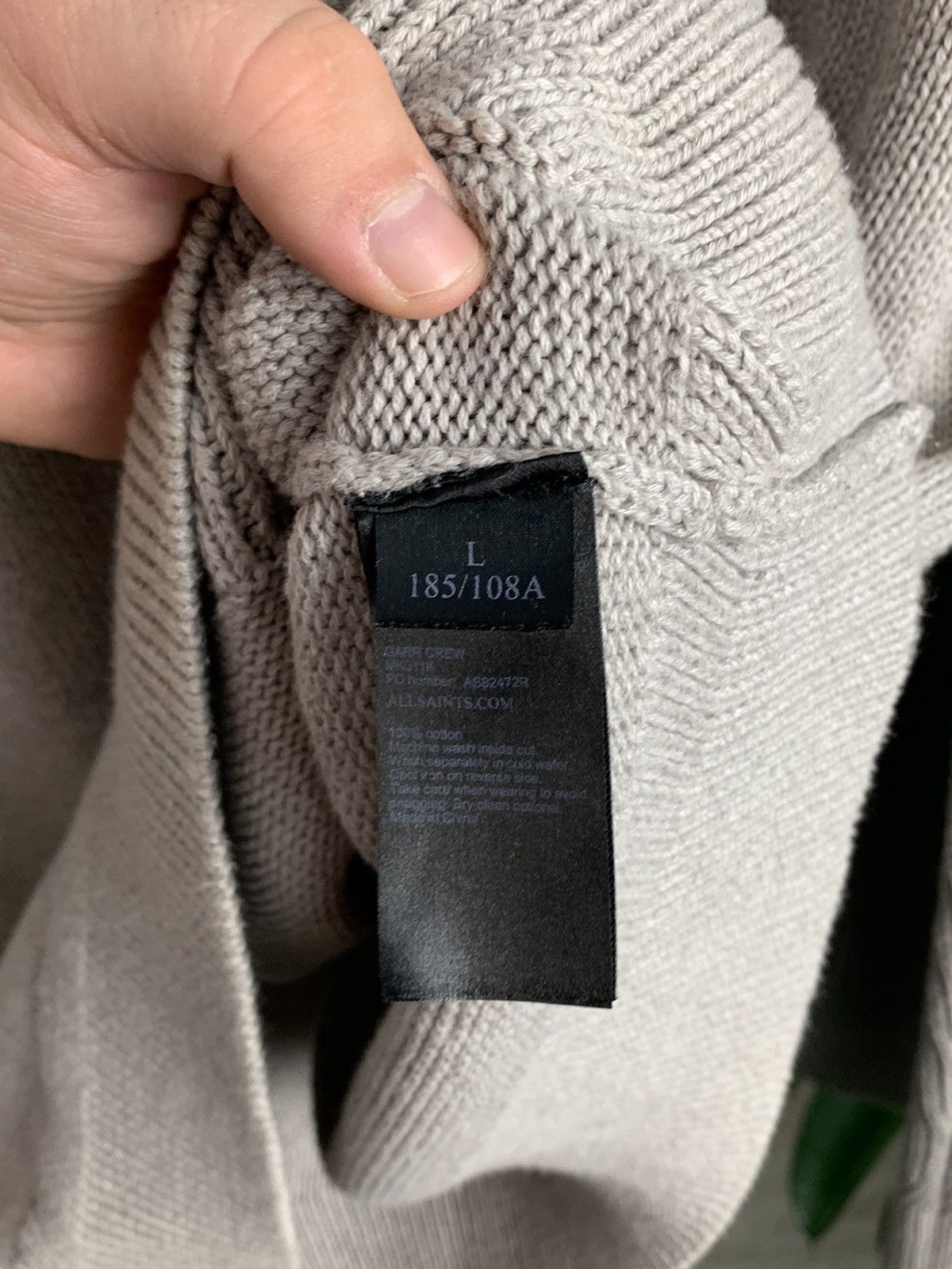 Allsaints Allsaints Cable Knit Sweater Avantgarde Knit Size L Size US L / EU 52-54 / 3 - 8 Thumbnail