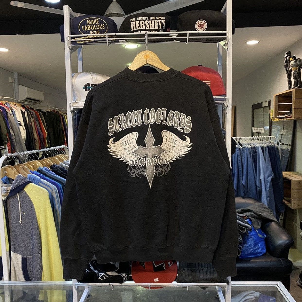 Dogtown Vintage Dogtown 'Street Cool Crews' Wing Cross Sweatshirt Size US L / EU 52-54 / 3 - 1 Thumbnail