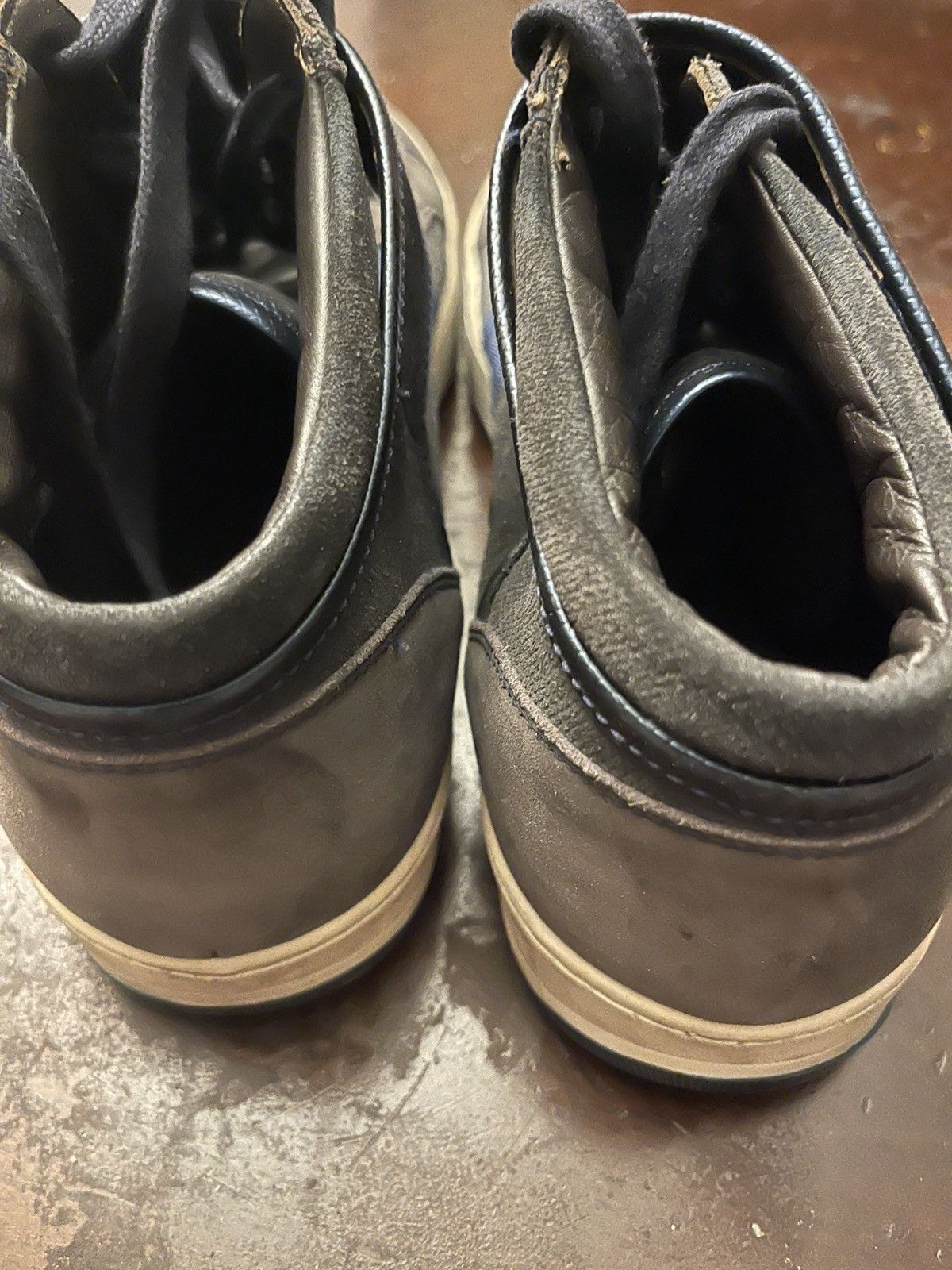 Lanvin Lanvin Mens Size 8 High Top Strap Sneakers Black Suede Size US 8 / EU 41 - 7 Thumbnail