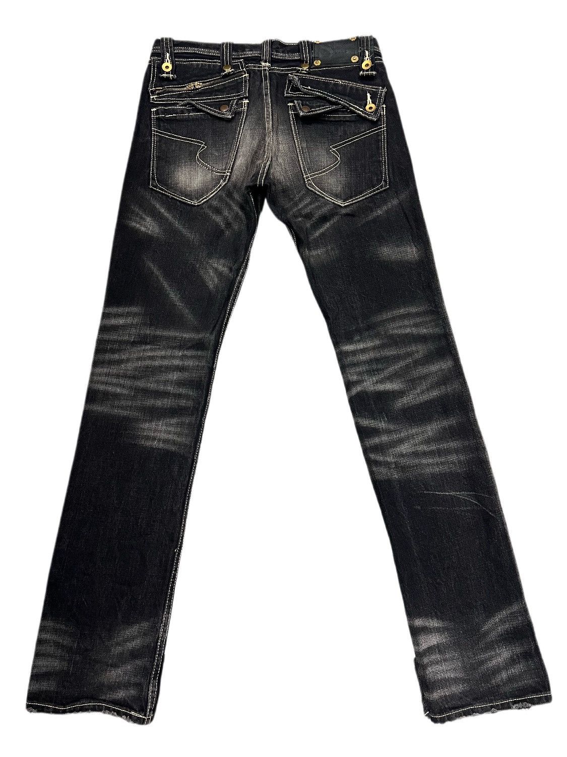 If Six Was Nine SEMANTIC DESIGN SMOKED BLACK DENIM Size US 32 / EU 48 - 1 Thumbnail