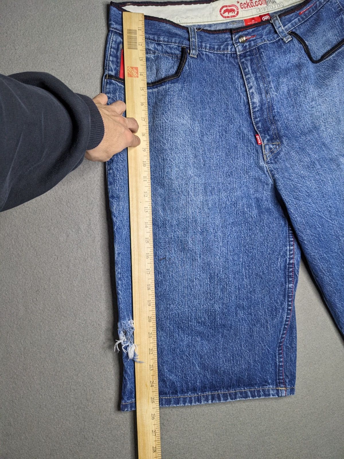Ecko Unltd. Vintage 90s Ecko Unltd Carpenter Shorts Denim Baggy Jorts 38 Size US 38 / EU 54 - 21 Thumbnail
