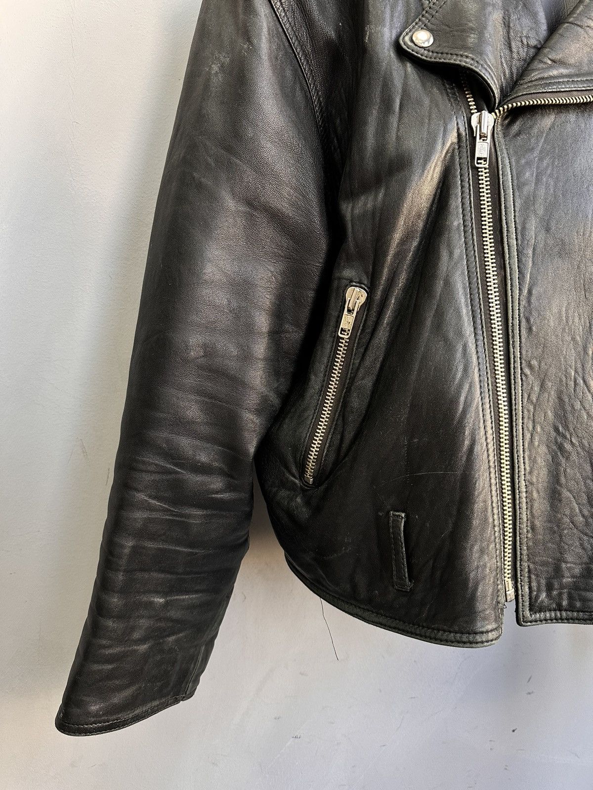 Avirex Vintage Cropped Aviator Leather Jacket Harley Davidson Japan Size US M / EU 48-50 / 2 - 5 Thumbnail