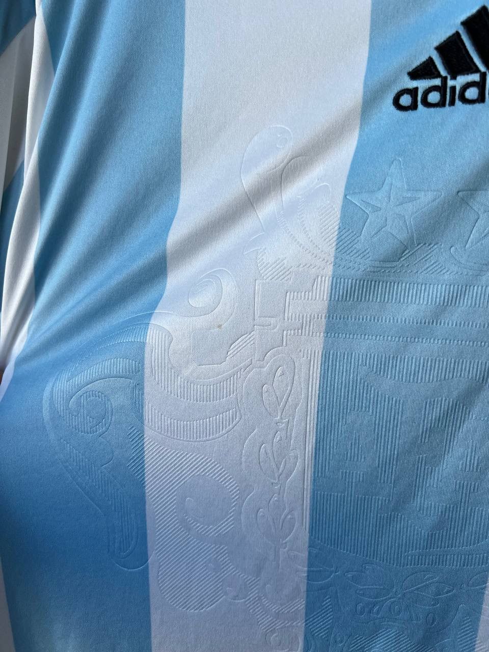 Adidas 2007/2009 ARGENTINA TEAM SOCCER JERSEY FOOTBALL SHIRT ADIDAS Size US XL / EU 56 / 4 - 5 Thumbnail