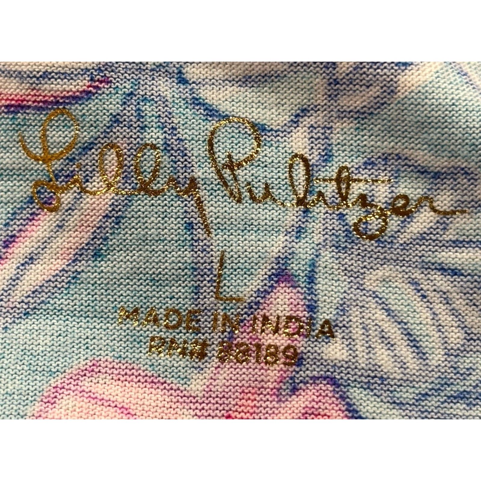 Lilly Pulitzer Lilly Pulitzer Easley Dress Sz Large Orchid Oasis Cotton Shift Size L / US 10 / IT 46 - 7 Thumbnail