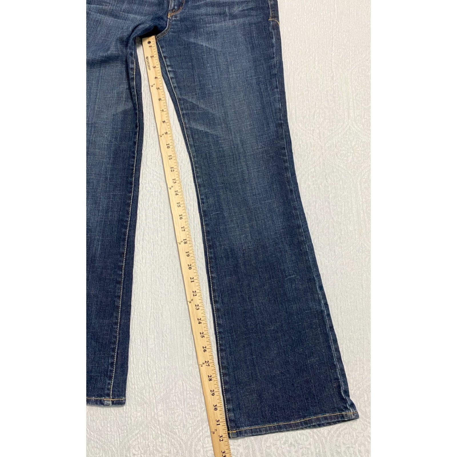 Vintage X2 Quality Denim Jeans Bootcut 5-Pocket Pockets Womens Size 8 Blue Denim Embroidered Stella Emerging Size 24" / US 00 / IT 34 - 5 Thumbnail