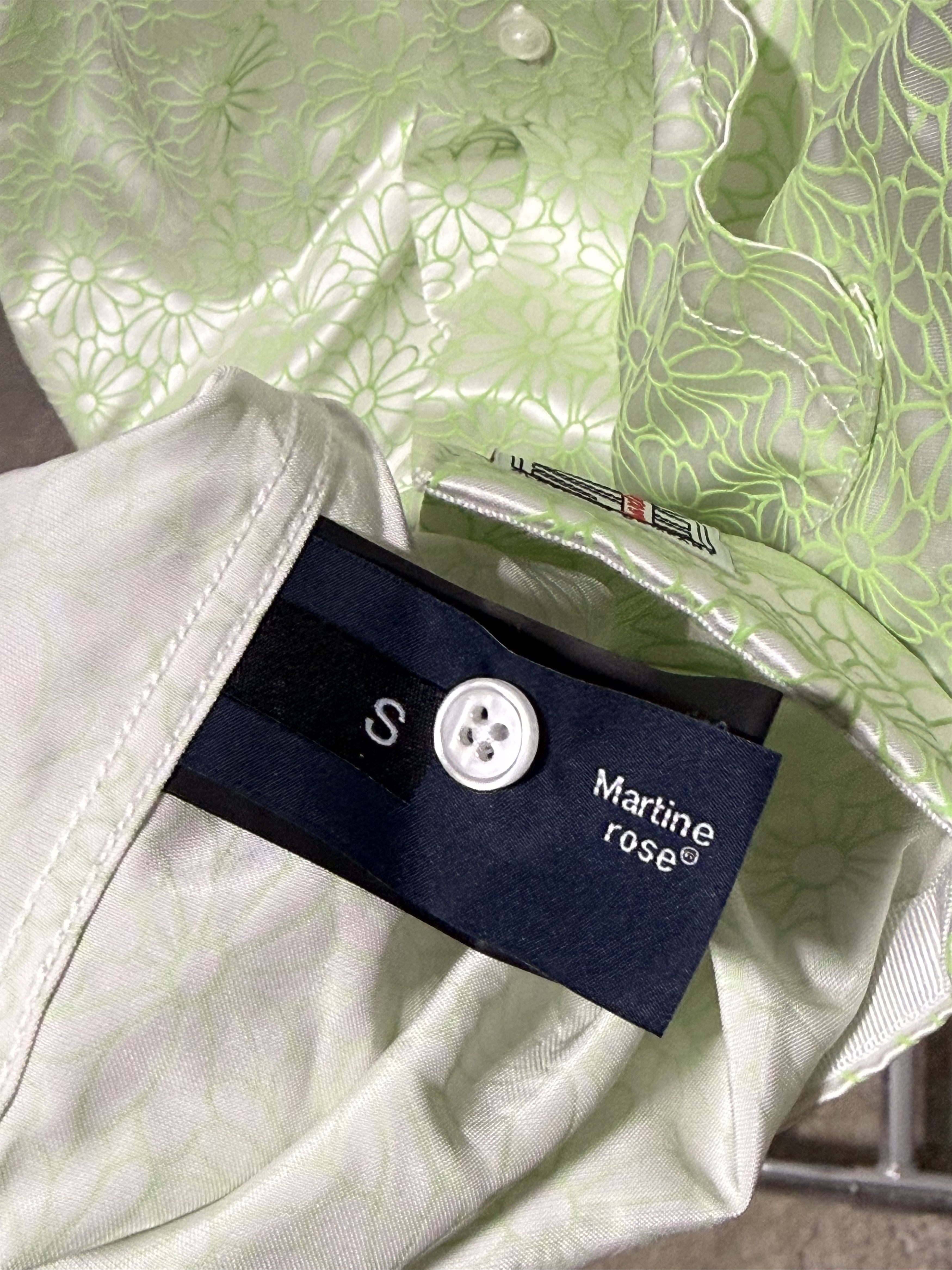 Martine Rose Martine Rose Hawaiian Shirt 'Green Floral' Size US S / EU 44-46 / 1 - 3 Thumbnail