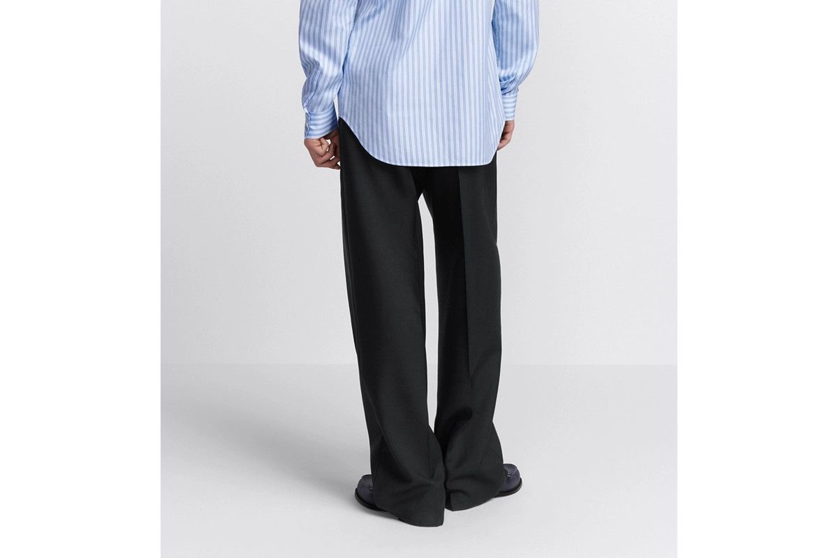 Dior o1bcso1str0226 Tailored Wide-Leg Pants in Black Size US 32 / EU 48 - 6 Thumbnail