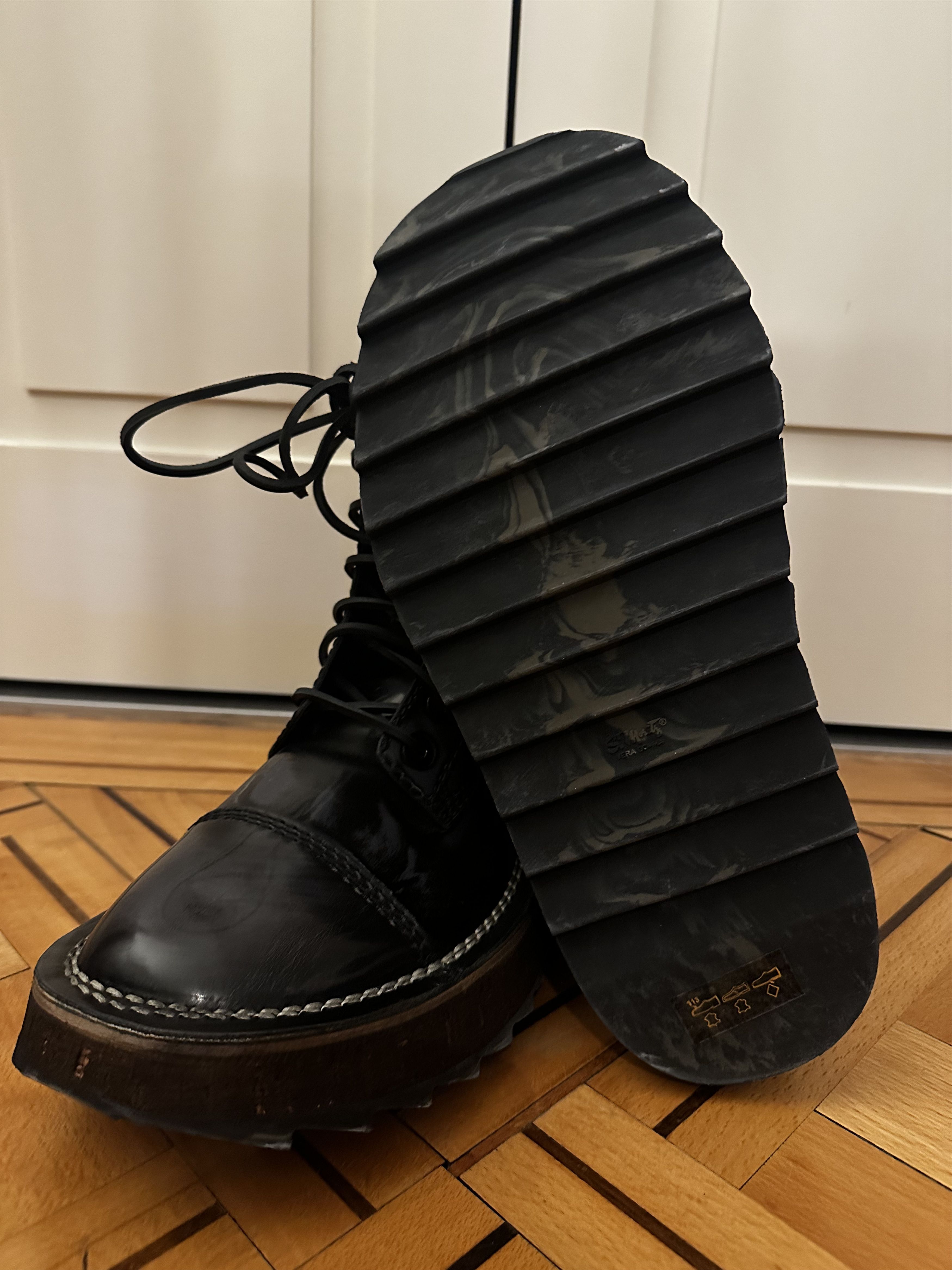 Acne Studios Acne Studios - Distressed-Effect Leather Ankle Boots Size US 9 / EU 42 - 4 Thumbnail
