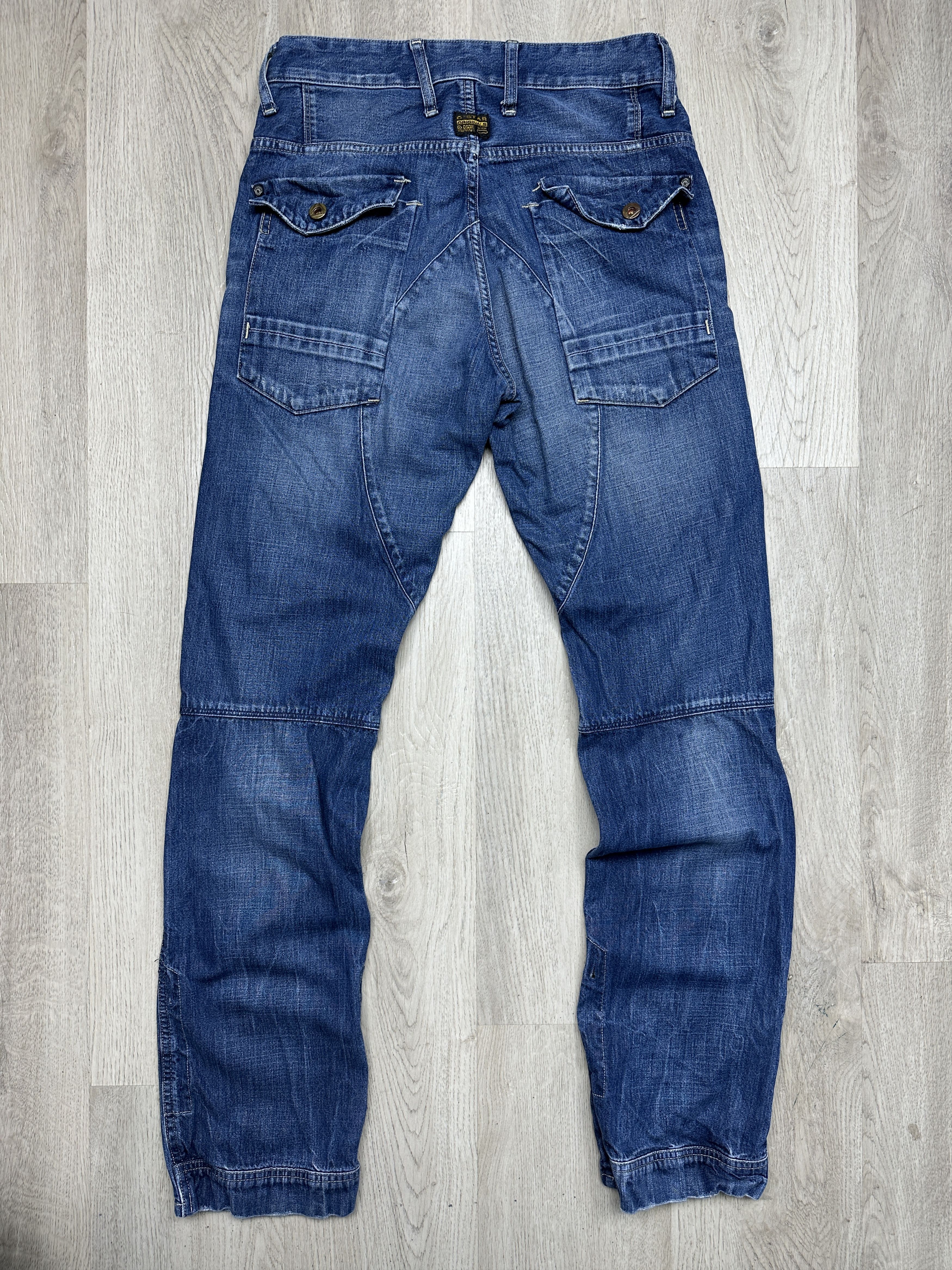 G-Star G Star Raw Mens General Tapered Denim Pants Double Knee Y2K Size US 29 - 5 Thumbnail