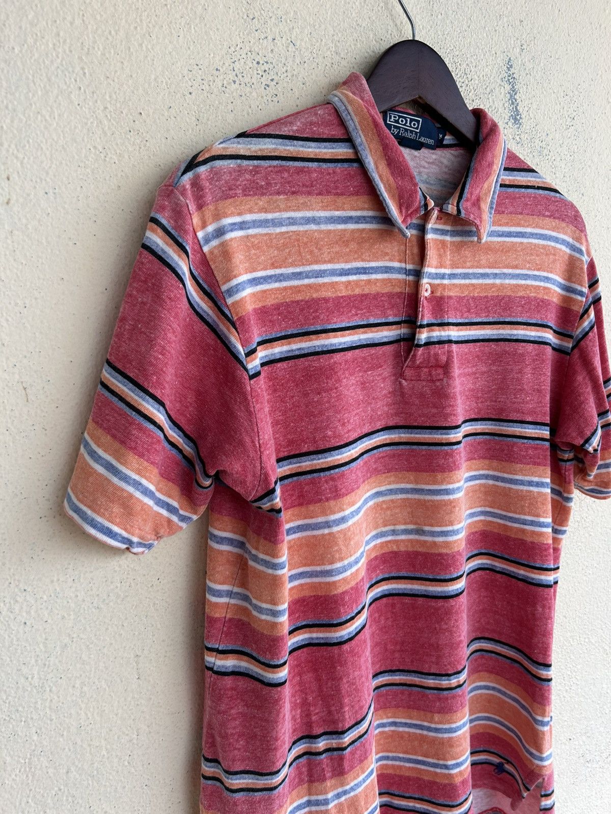 Polo Ralph Lauren × Ralph Lauren × Vintage Vintage Polo by Ralph Lauren Colourful Stripes Tshirt Size US M / EU 48-50 / 2 - 5 Thumbnail