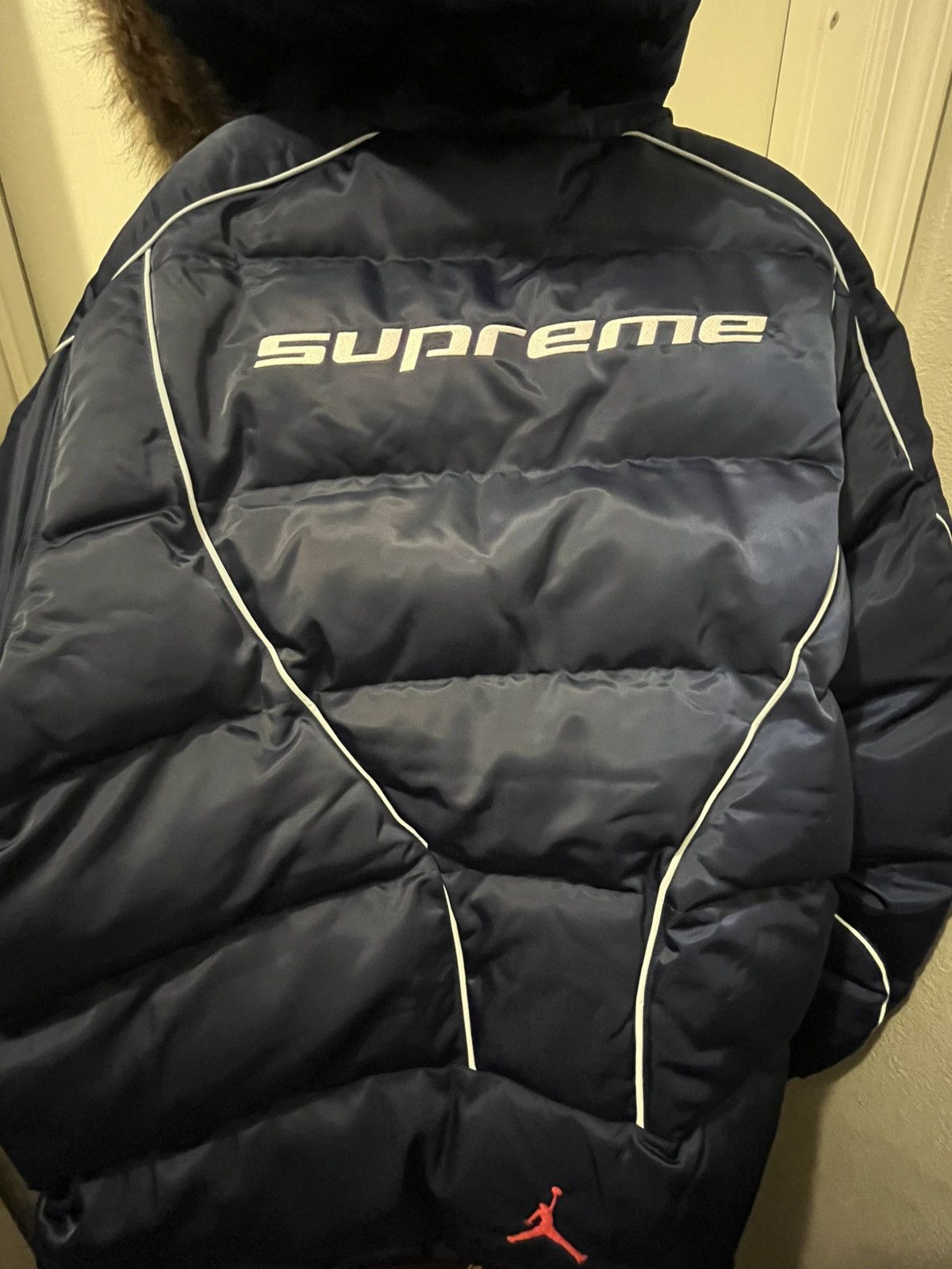 Jordan Brand Jordan x Supreme Puffer Parka Jacket HF0828-410 Men Size 2XL Size US XXL / EU 58 / 5 - 4 Thumbnail