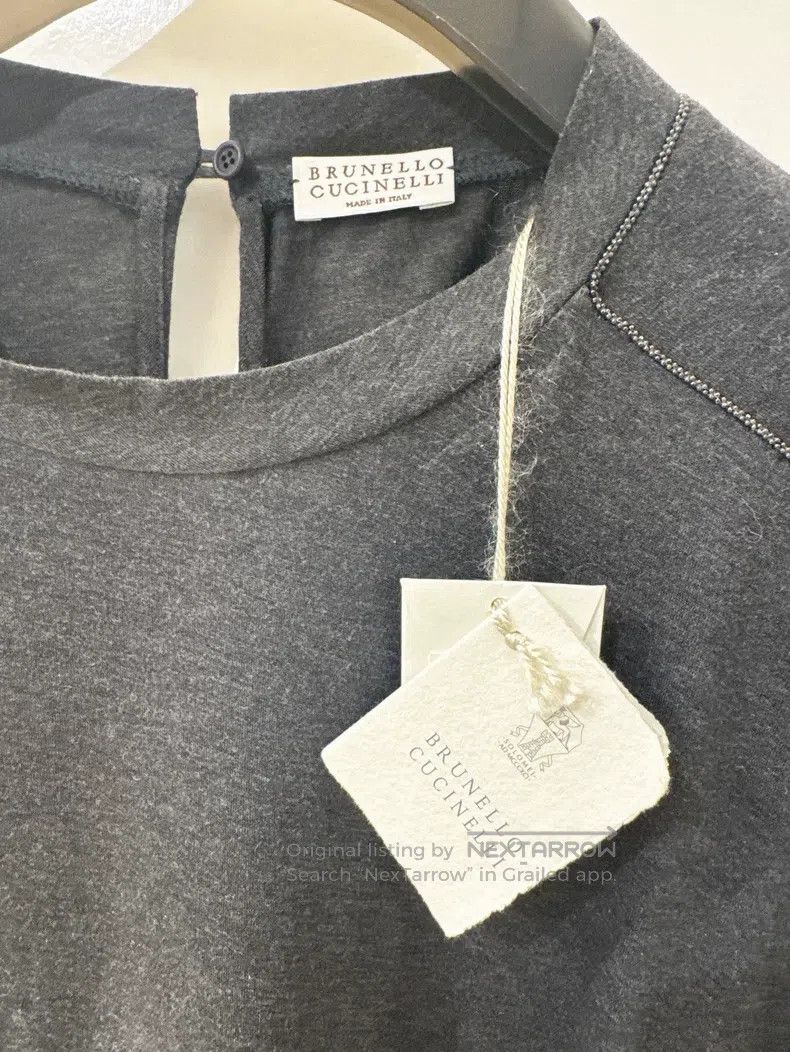 Brunello Cucinelli Brunello Cucinelli Studded Short-sleeve Size M / US 6-8 / IT 42-44 - 4 Thumbnail
