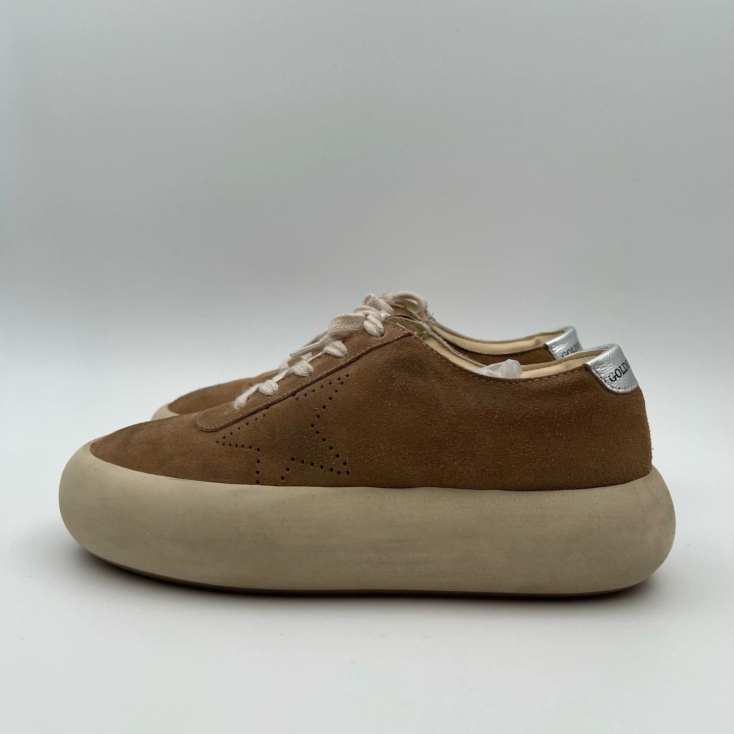 Golden Goose Golden Goose Space-Star Platform Distressed Sneakers Size US 6.5 / IT 36.5 - 2 Thumbnail
